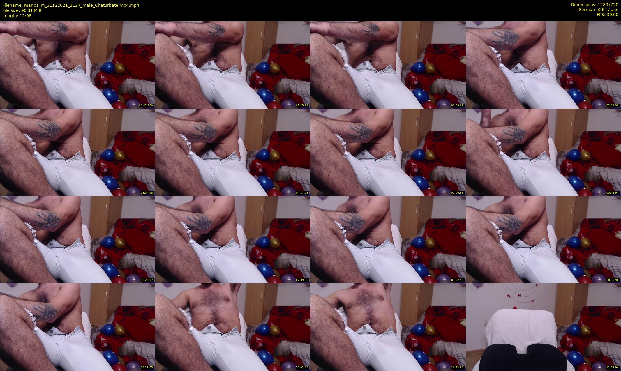 marioslim — 13 minute Chaturbate male cam show recording, 720p, Dec 31, 2021