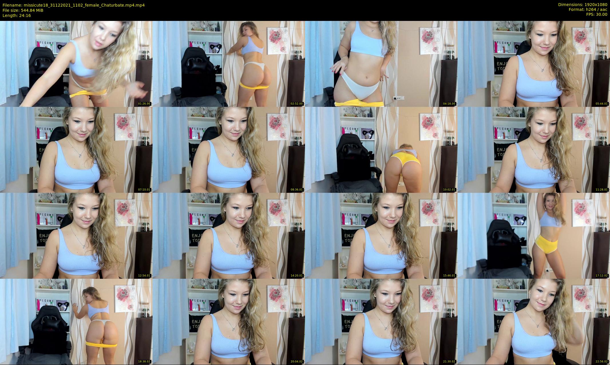 missicute18 — 25 minute Chaturbate female cam show recording, 1080p, Dec 31, 2021