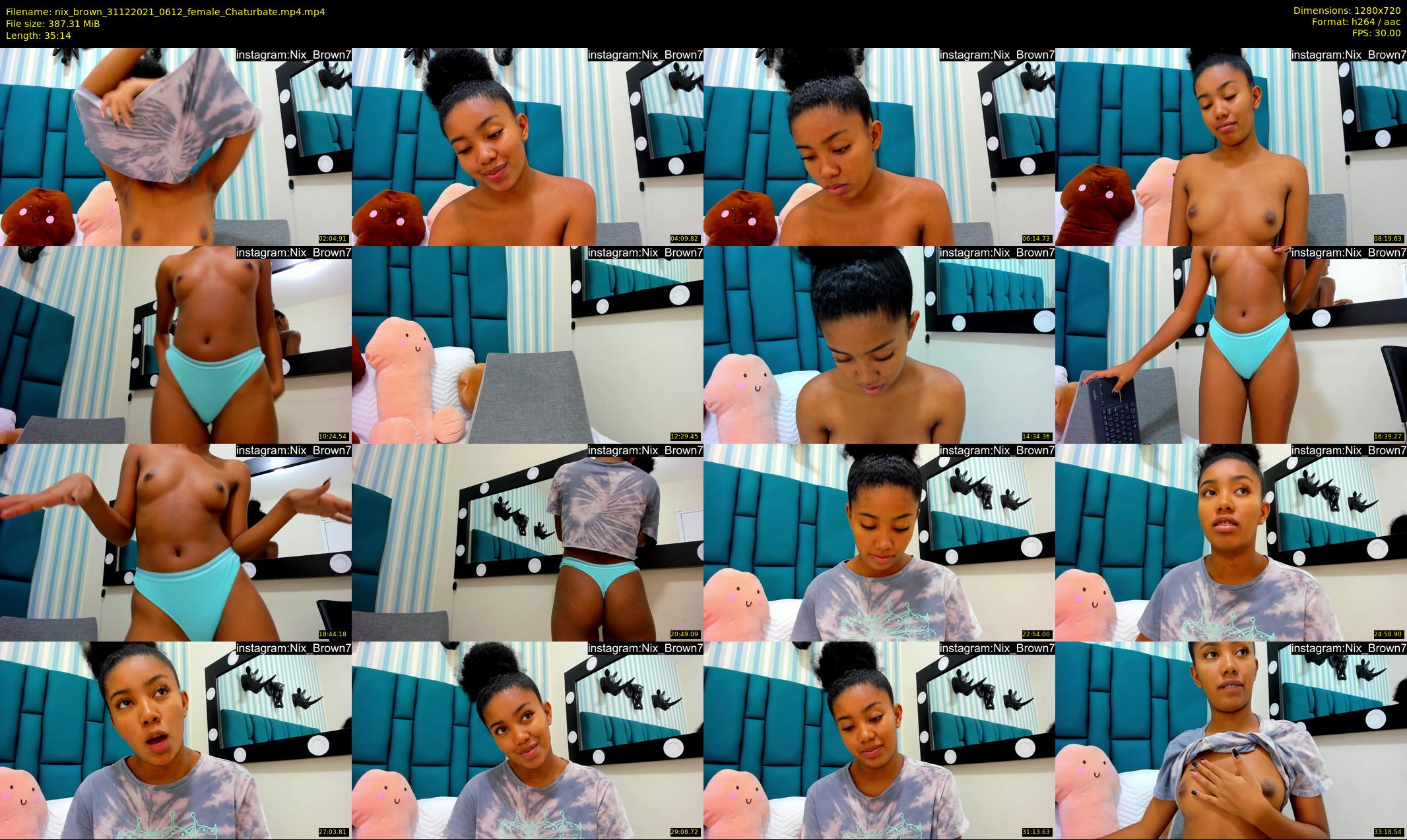 nix_brown — 36 minute Chaturbate female cam show recording, 720p, Dec 31, 2021