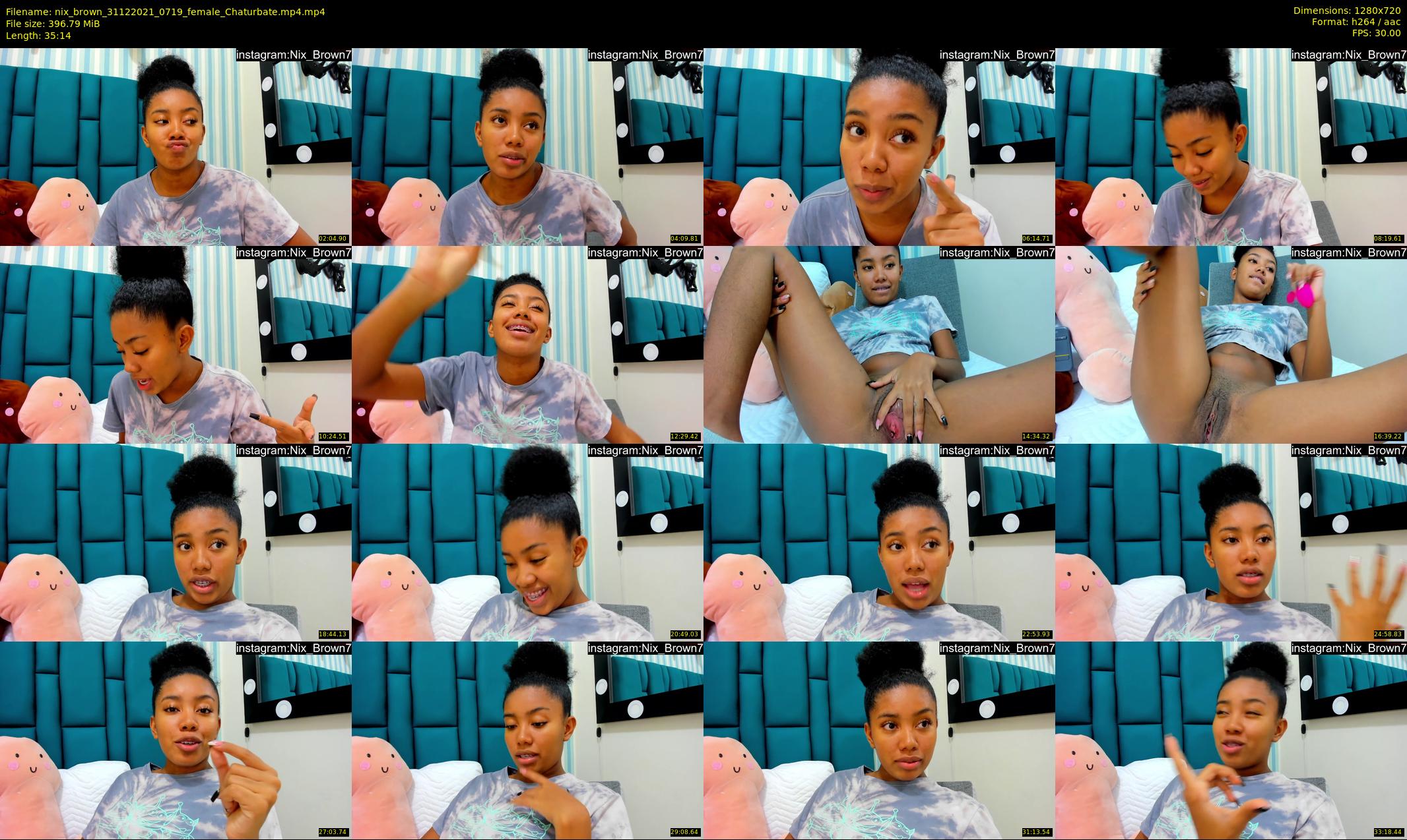 nix_brown — 36 minute Chaturbate female cam show recording, 720p, Dec 31, 2021