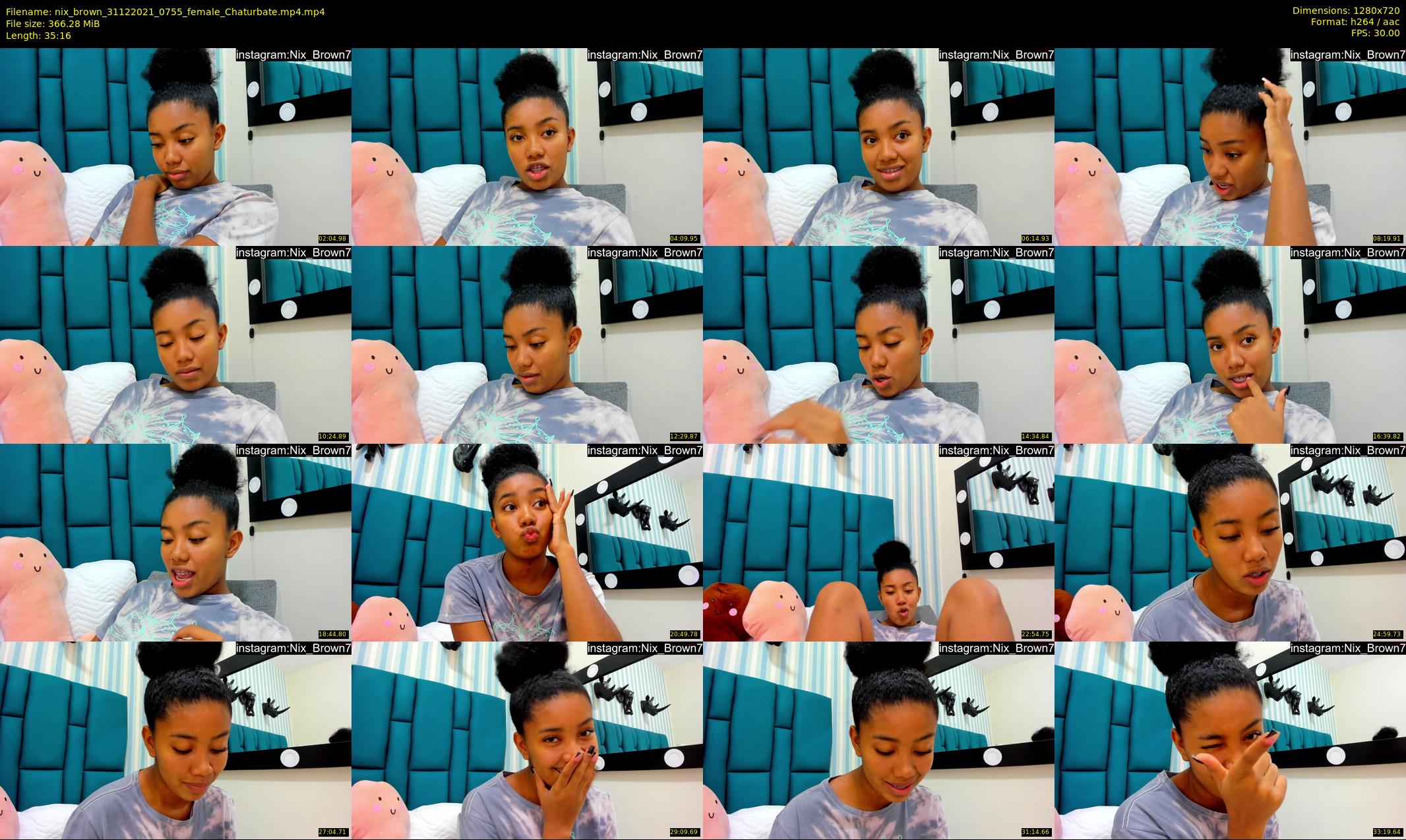 nix_brown — 36 minute Chaturbate female cam show recording, 720p, Dec 31, 2021