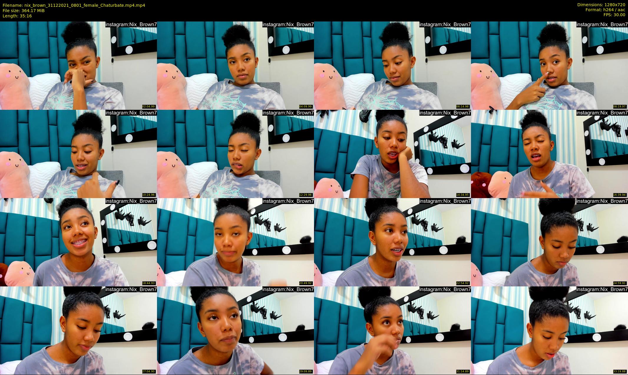 nix_brown — 36 minute Chaturbate female cam show recording, 720p, Dec 31, 2021