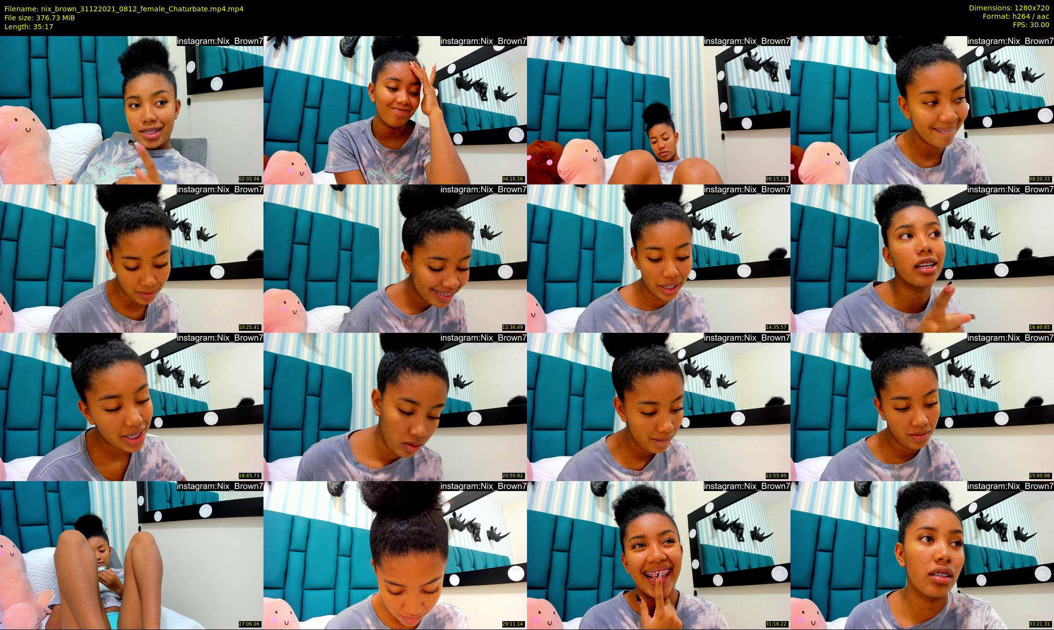 nix_brown — 36 minute Chaturbate female cam show recording, 720p, Dec 31, 2021