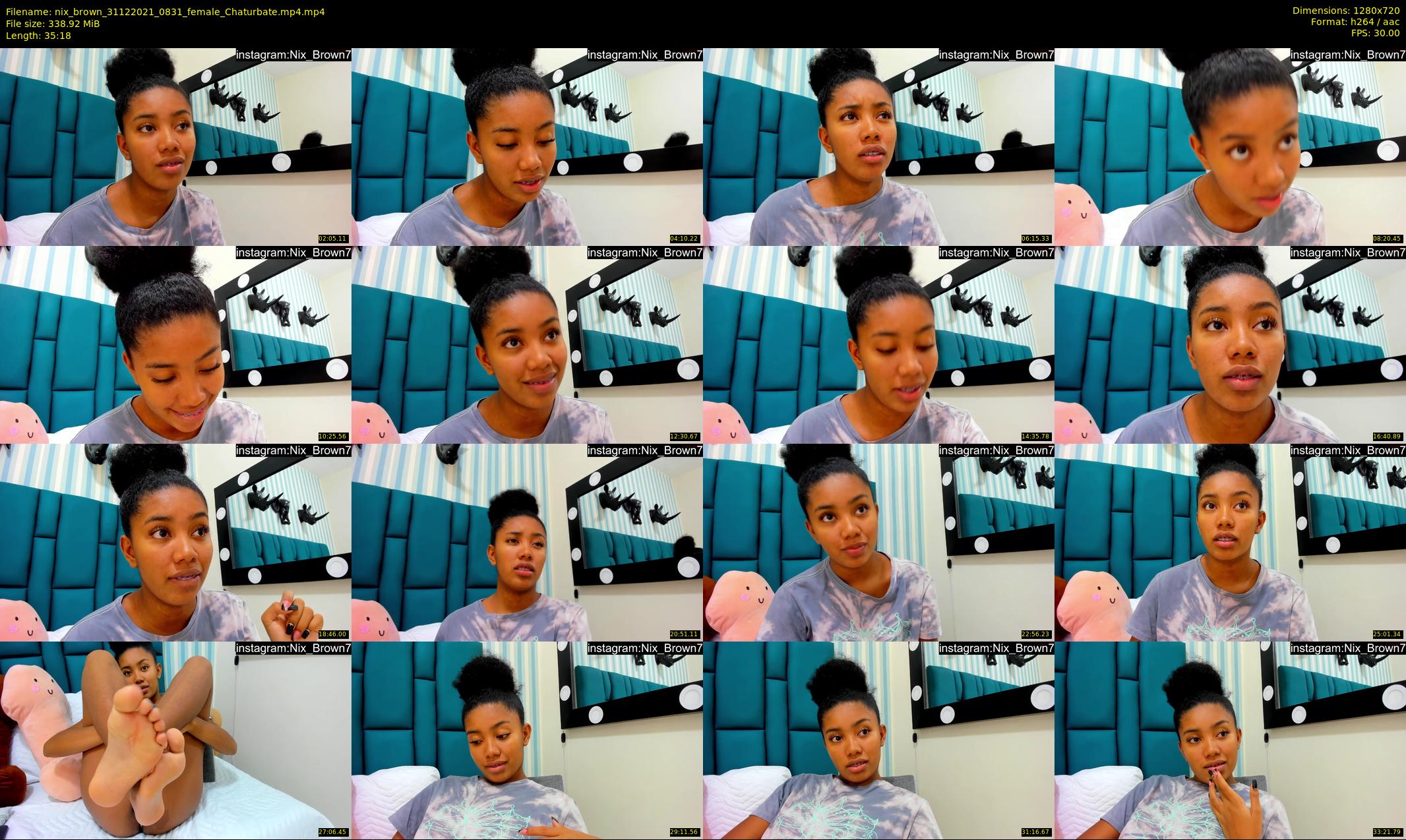 nix_brown — 36 minute Chaturbate female cam show recording, 720p, Dec 31, 2021