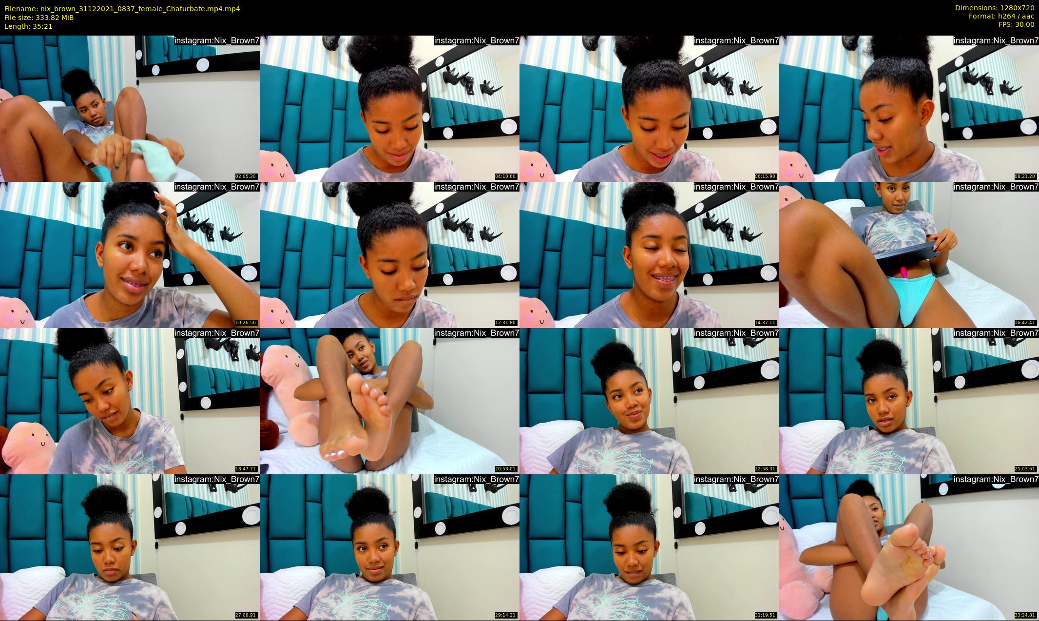 nix_brown — 36 minute Chaturbate female cam show recording, 720p, Dec 31, 2021