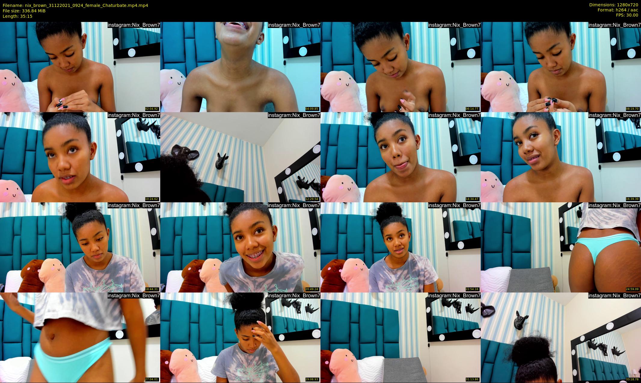 nix_brown — 36 minute Chaturbate female cam show recording, 720p, Dec 31, 2021