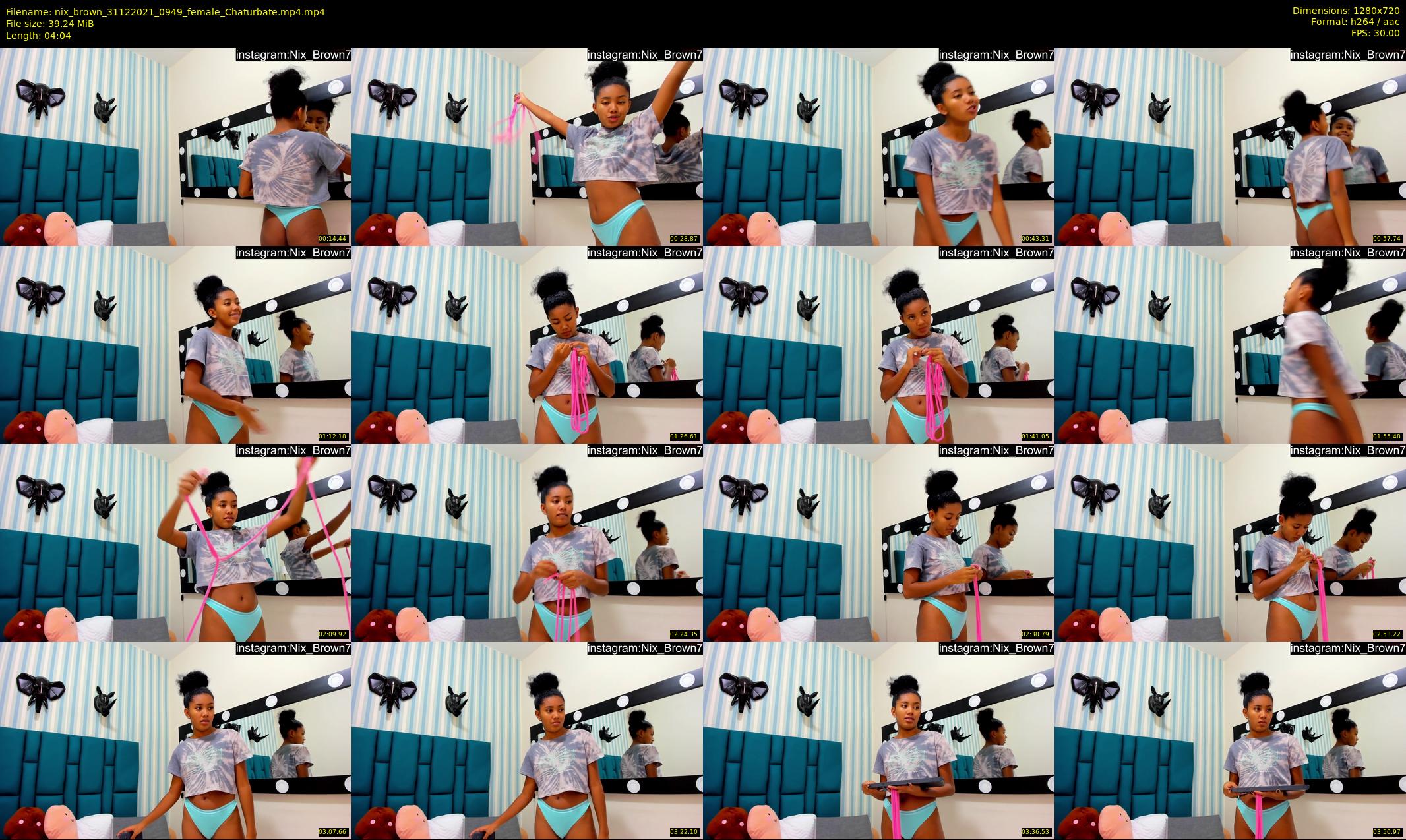 nix_brown — 5 minute Chaturbate female cam show recording, 720p, Dec 31, 2021