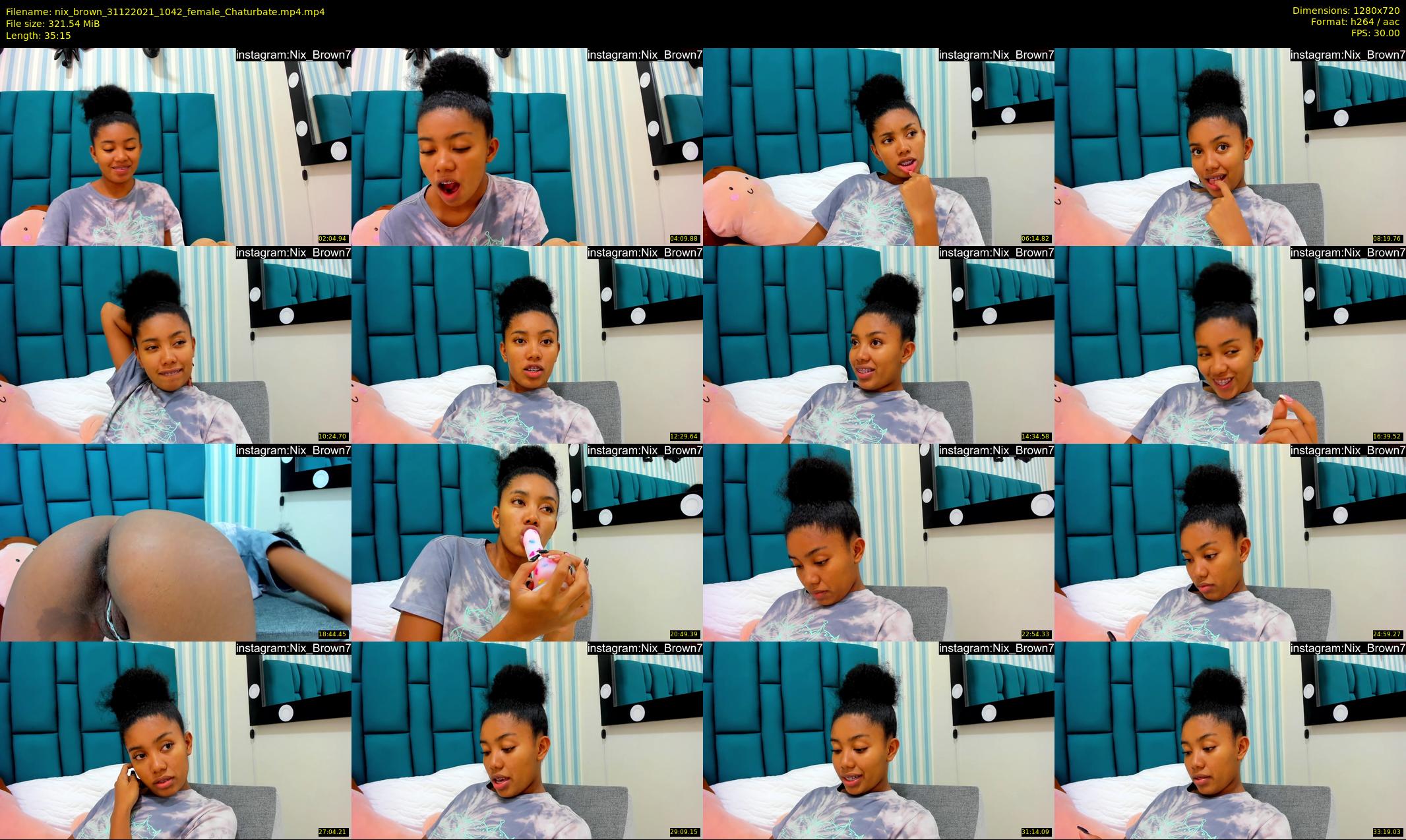 nix_brown — 36 minute Chaturbate female cam show recording, 720p, Dec 31, 2021