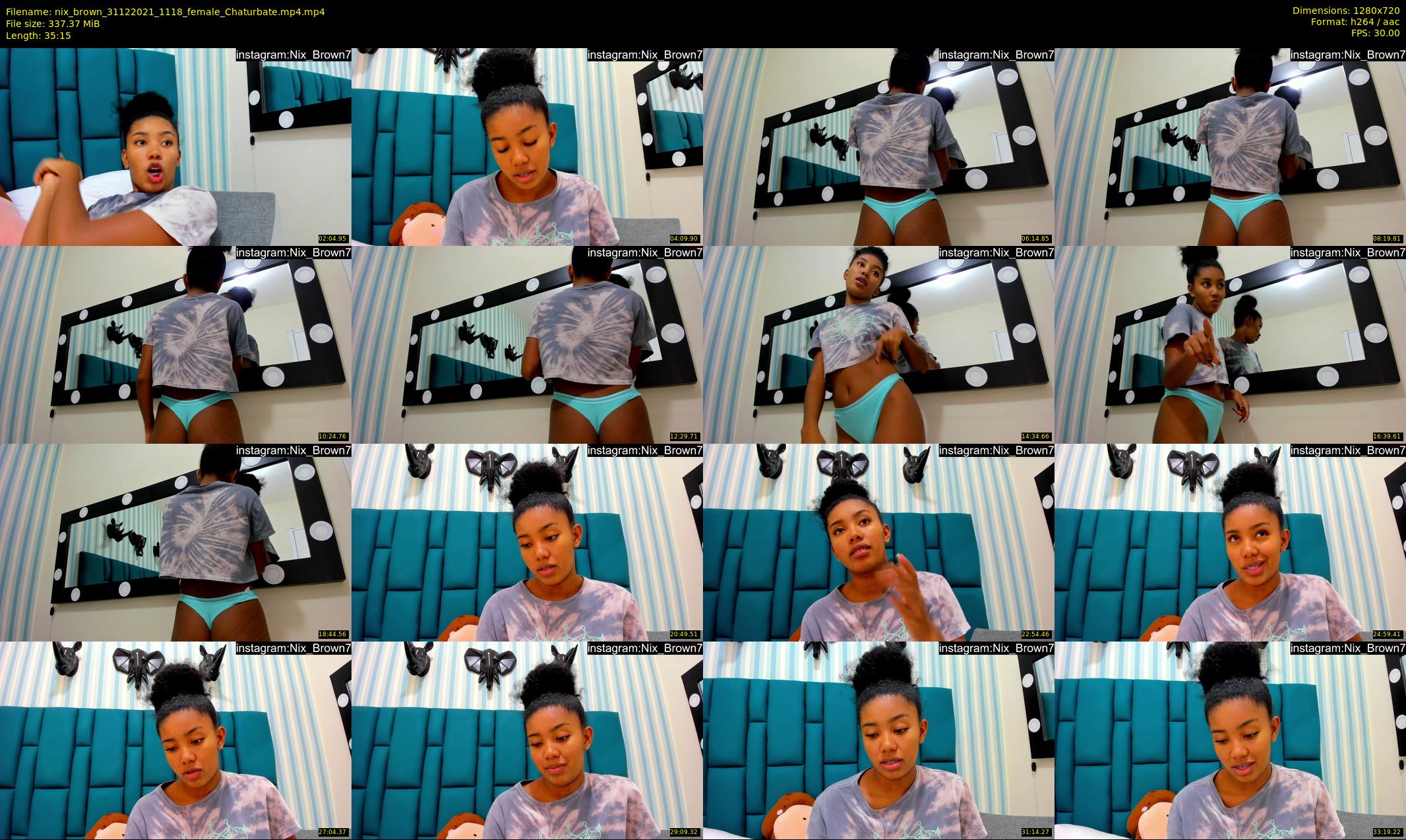 nix_brown — 36 minute Chaturbate female cam show recording, 720p, Dec 31, 2021