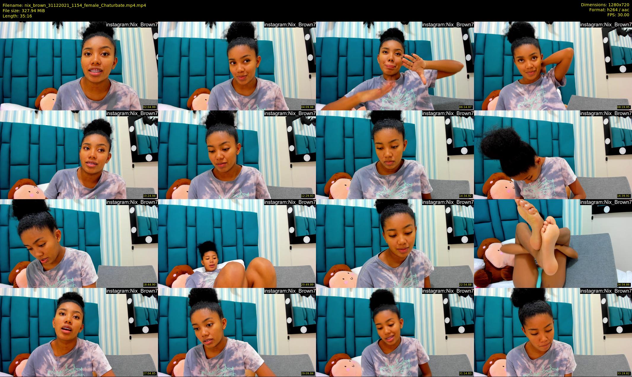 nix_brown — 36 minute Chaturbate female cam show recording, 720p, Dec 31, 2021