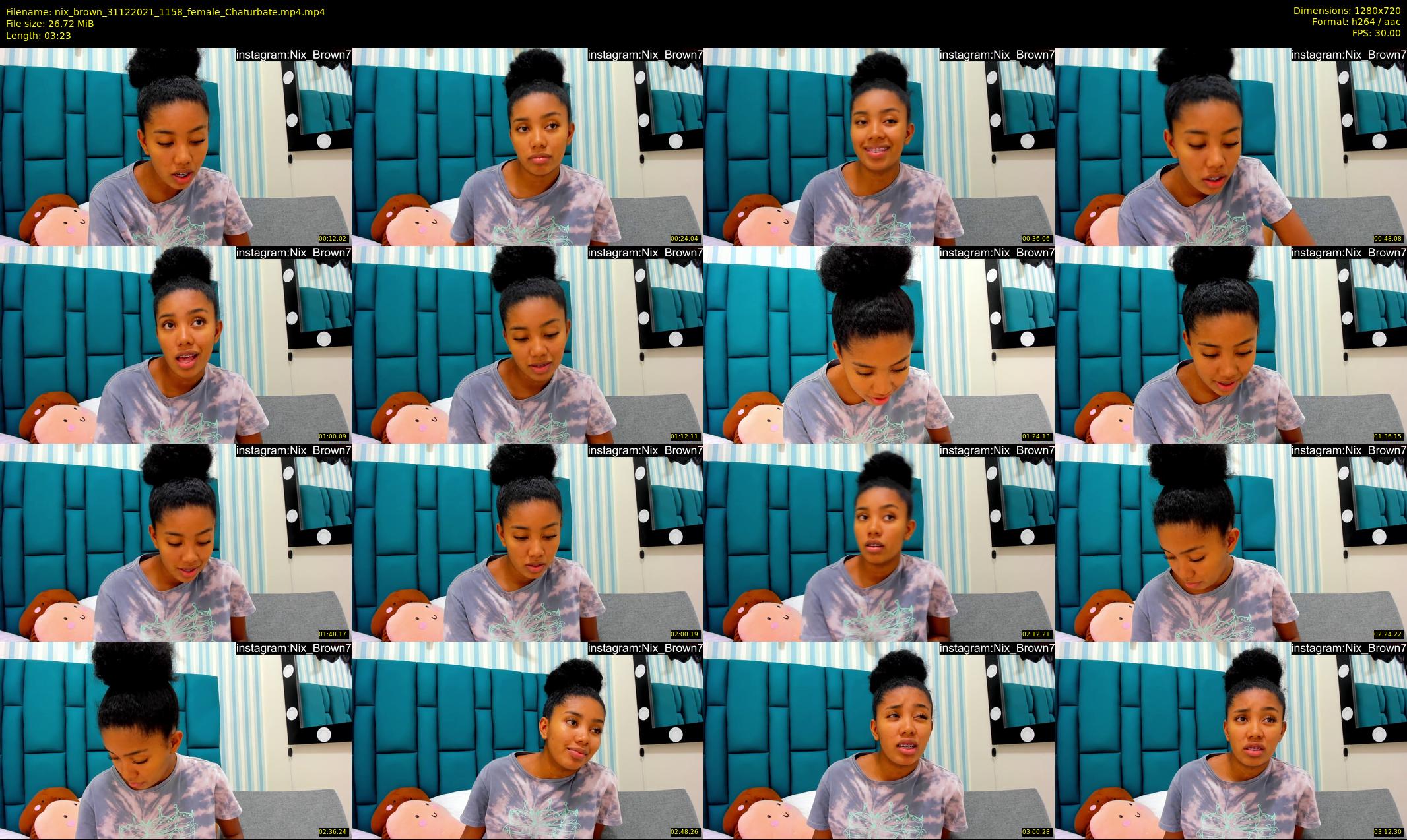 nix_brown — 4 minute Chaturbate female cam show recording, 720p, Dec 31, 2021