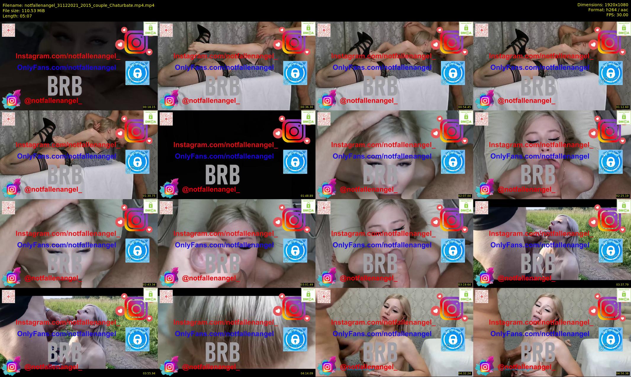 notfallenangel — 6 minute Chaturbate couple cam show recording, 1080p, Dec 31, 2021