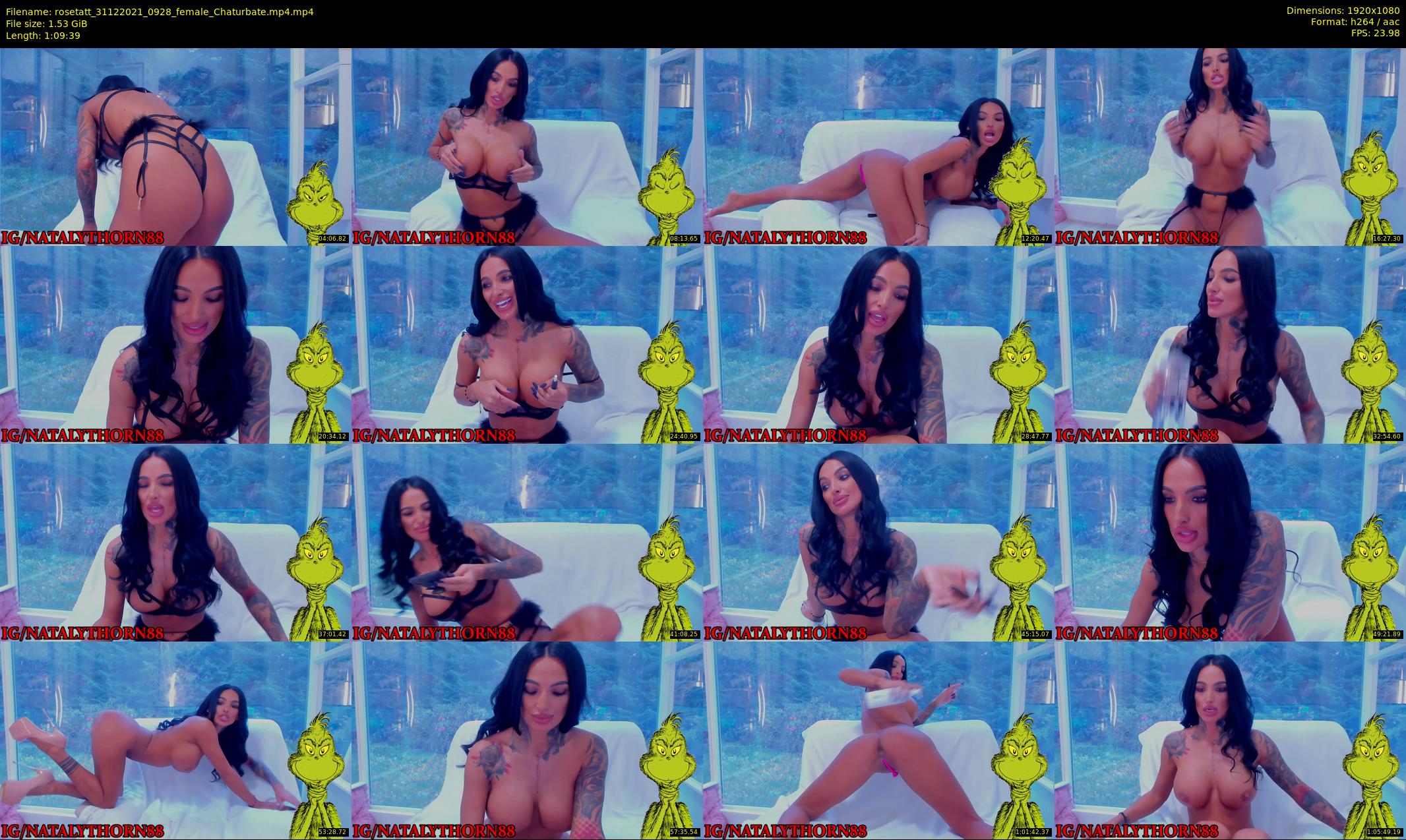 rosetatt — 70 minute Chaturbate female cam show recording, 1080p, Dec 31, 2021