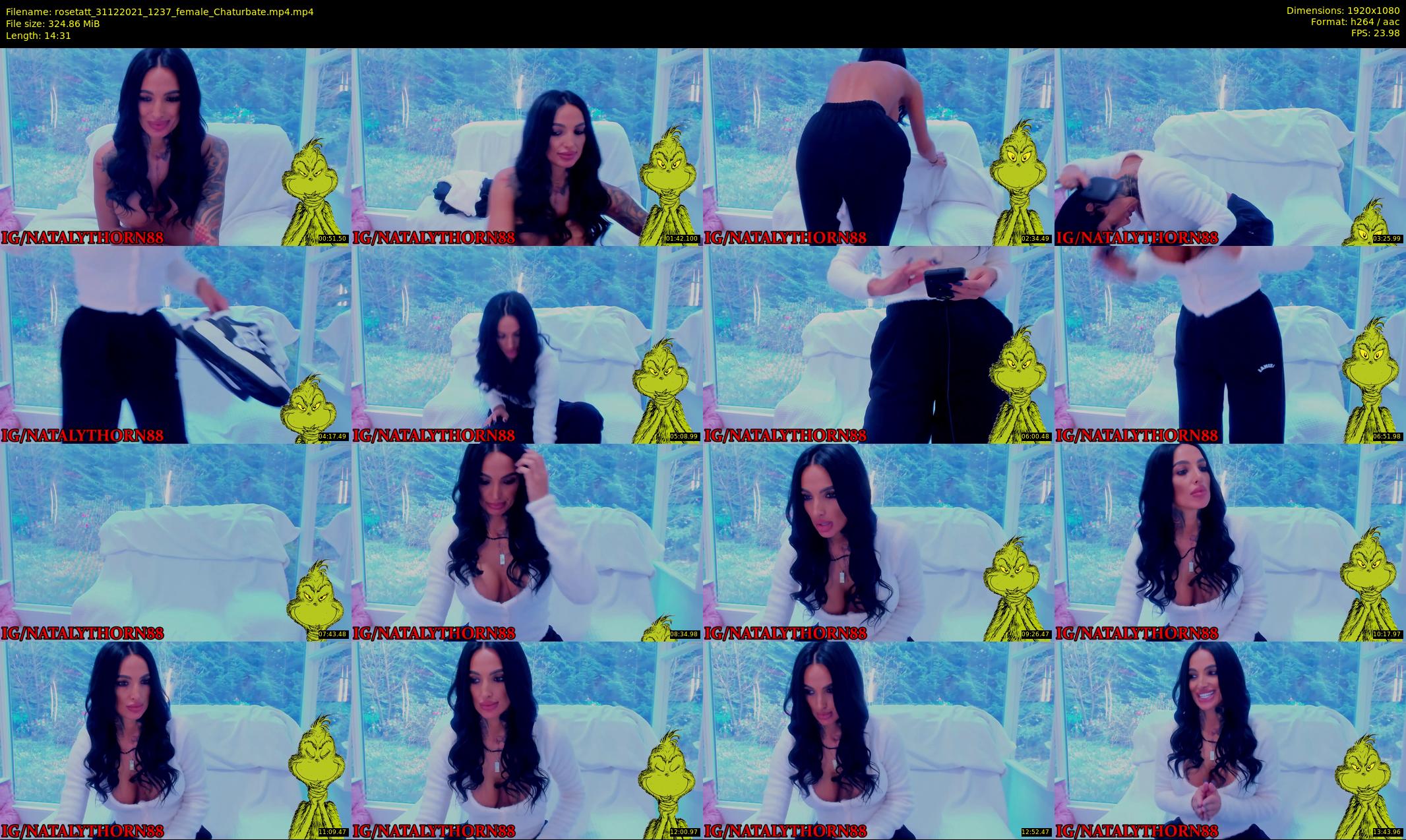 rosetatt — 15 minute Chaturbate female cam show recording, 1080p, Dec 31, 2021