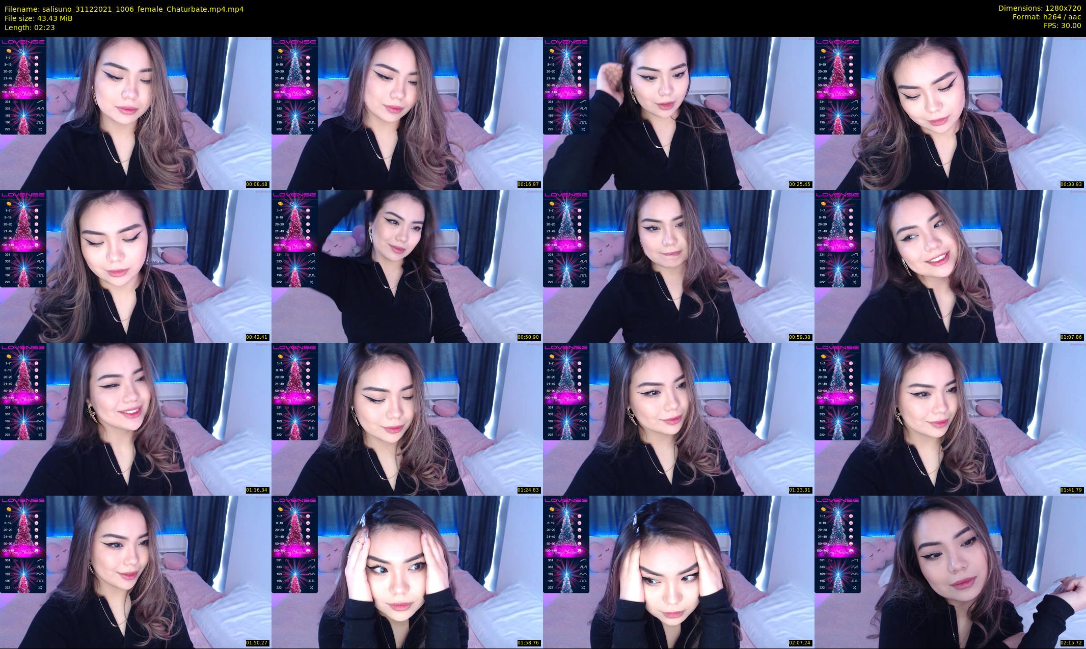 salisuno — 3 minute Chaturbate female cam show recording, 720p, Dec 31, 2021