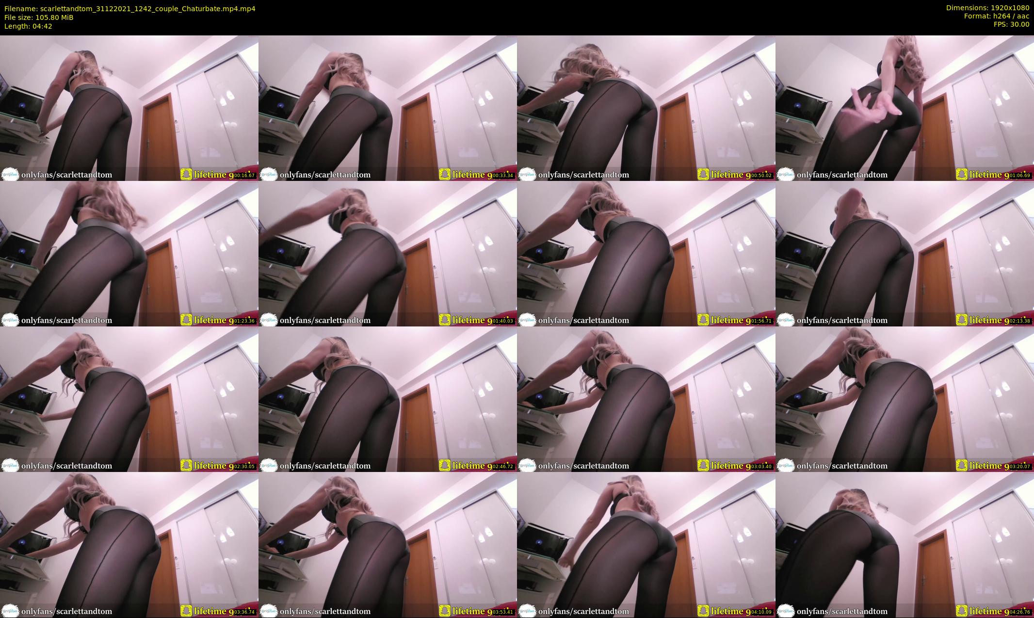 scarlettandtom — 5 minute Chaturbate couple cam show recording, 1080p, Dec 31, 2021