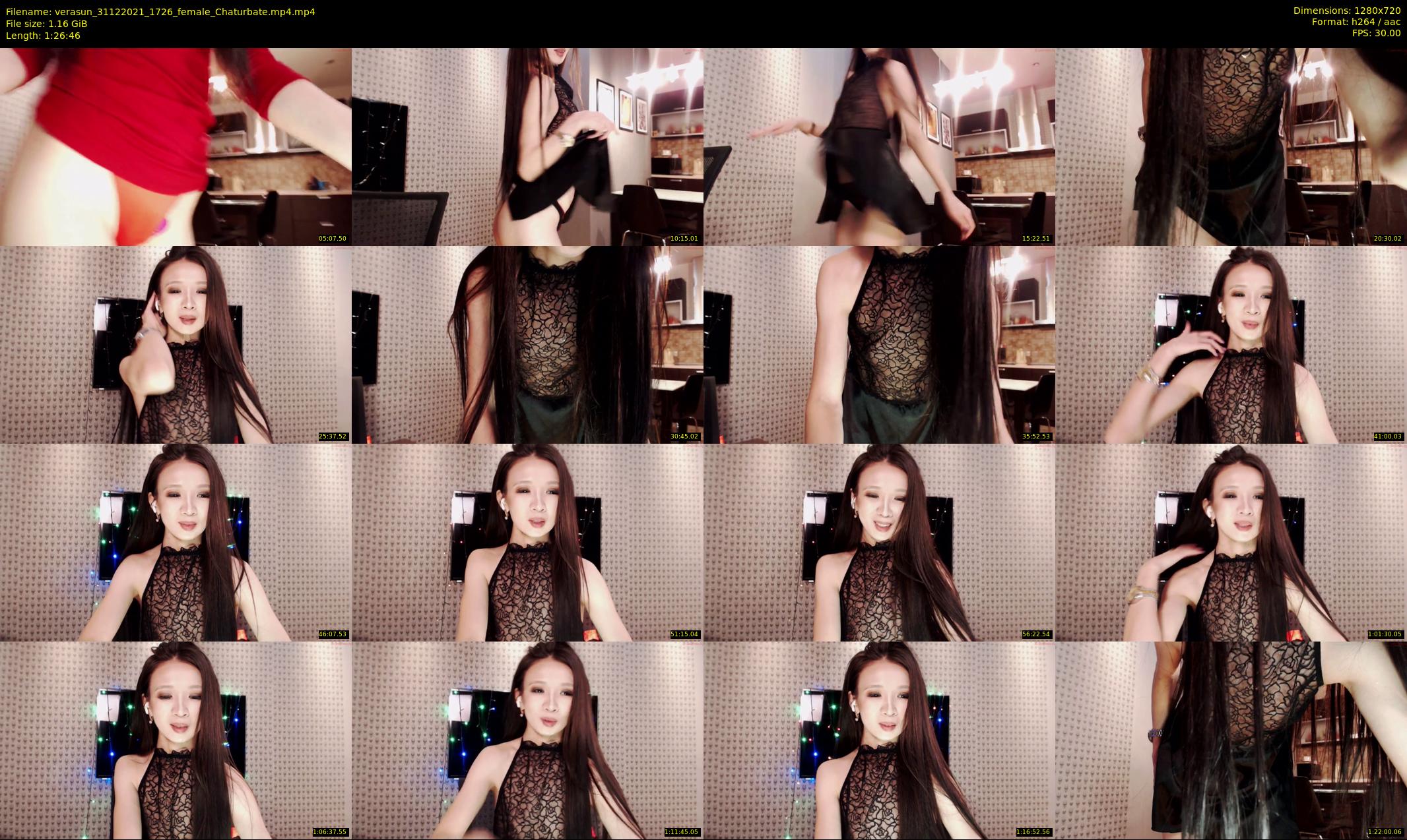verasun — 87 minute Chaturbate female cam show recording, 720p, Dec 31, 2021