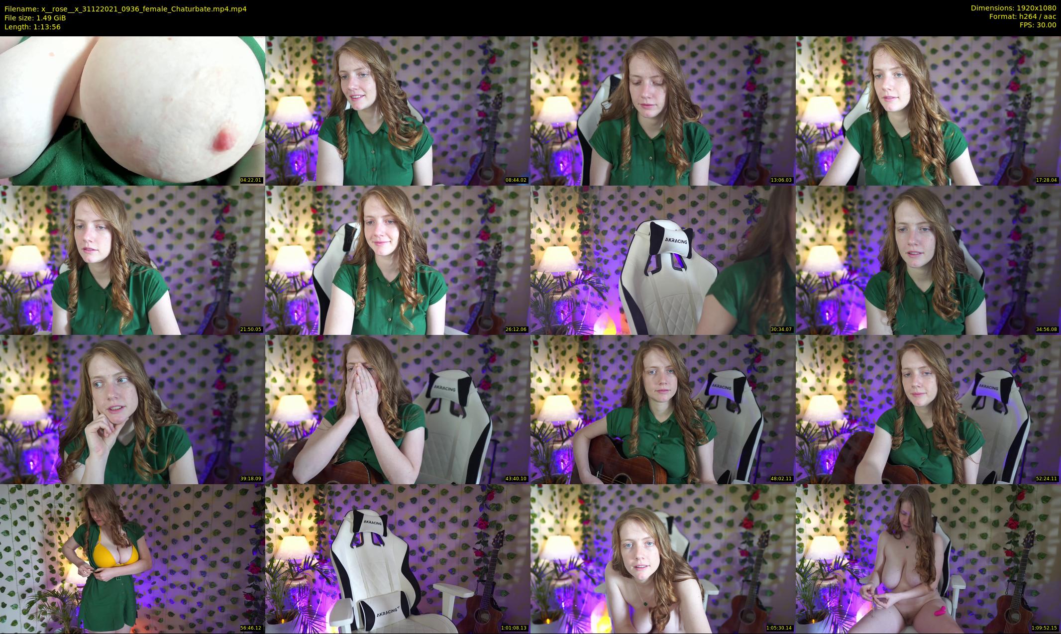 x__rose__x — 74 minute Chaturbate female cam show recording, 1080p, Dec 31, 2021