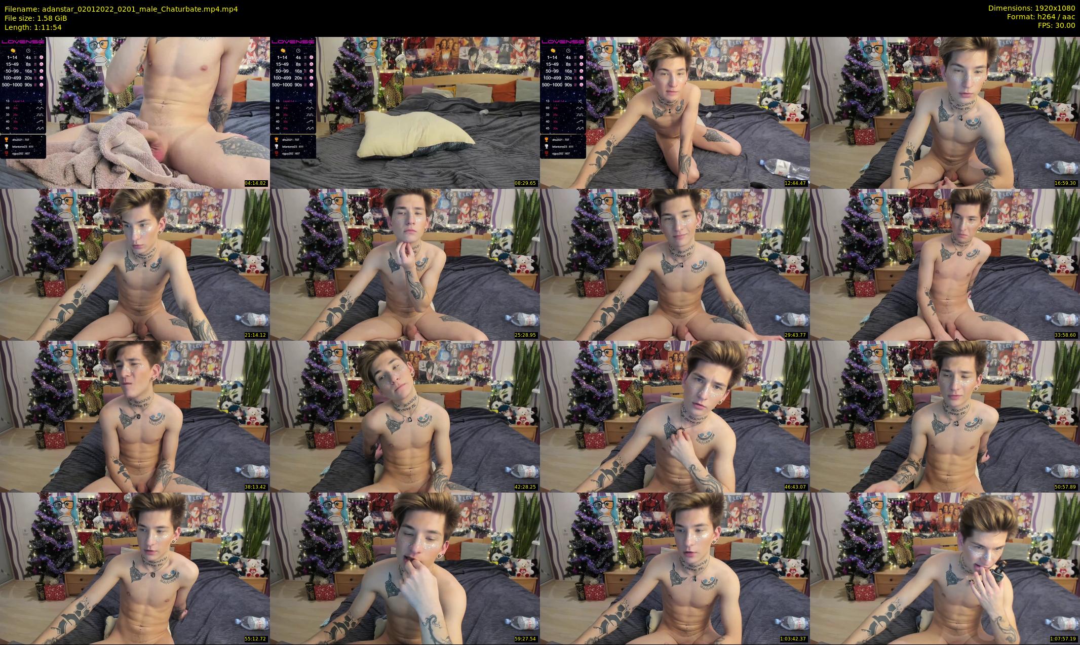 adanstar — 72 minute Chaturbate male cam show recording, 1080p, Jan 2, 2022