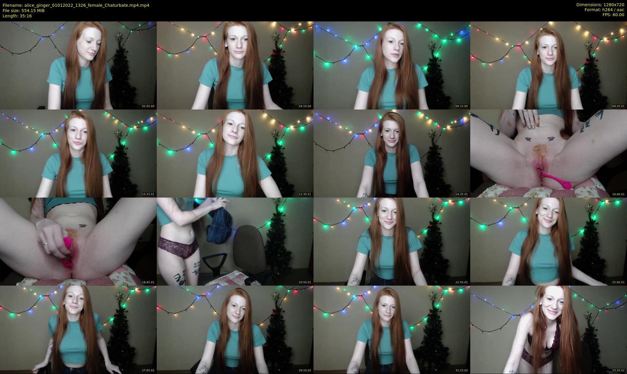 alice_ginger — 36 minute Chaturbate female cam show recording, 720p, Jan 1, 2022