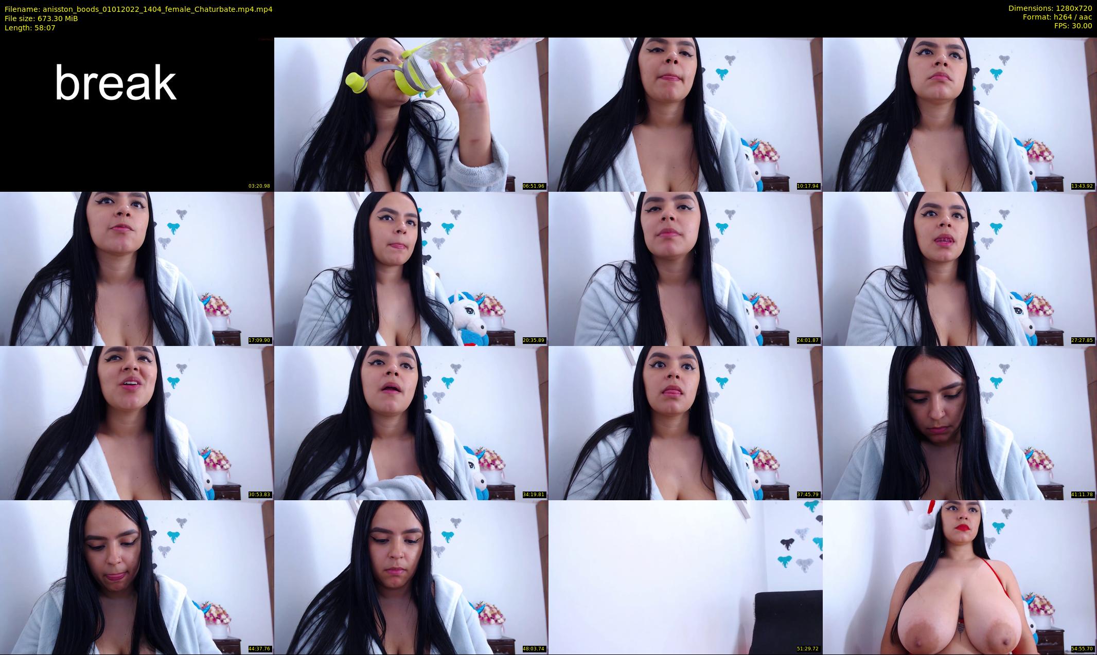 anisston_boods — 59 minute Chaturbate female cam show recording, 720p, Jan 1, 2022