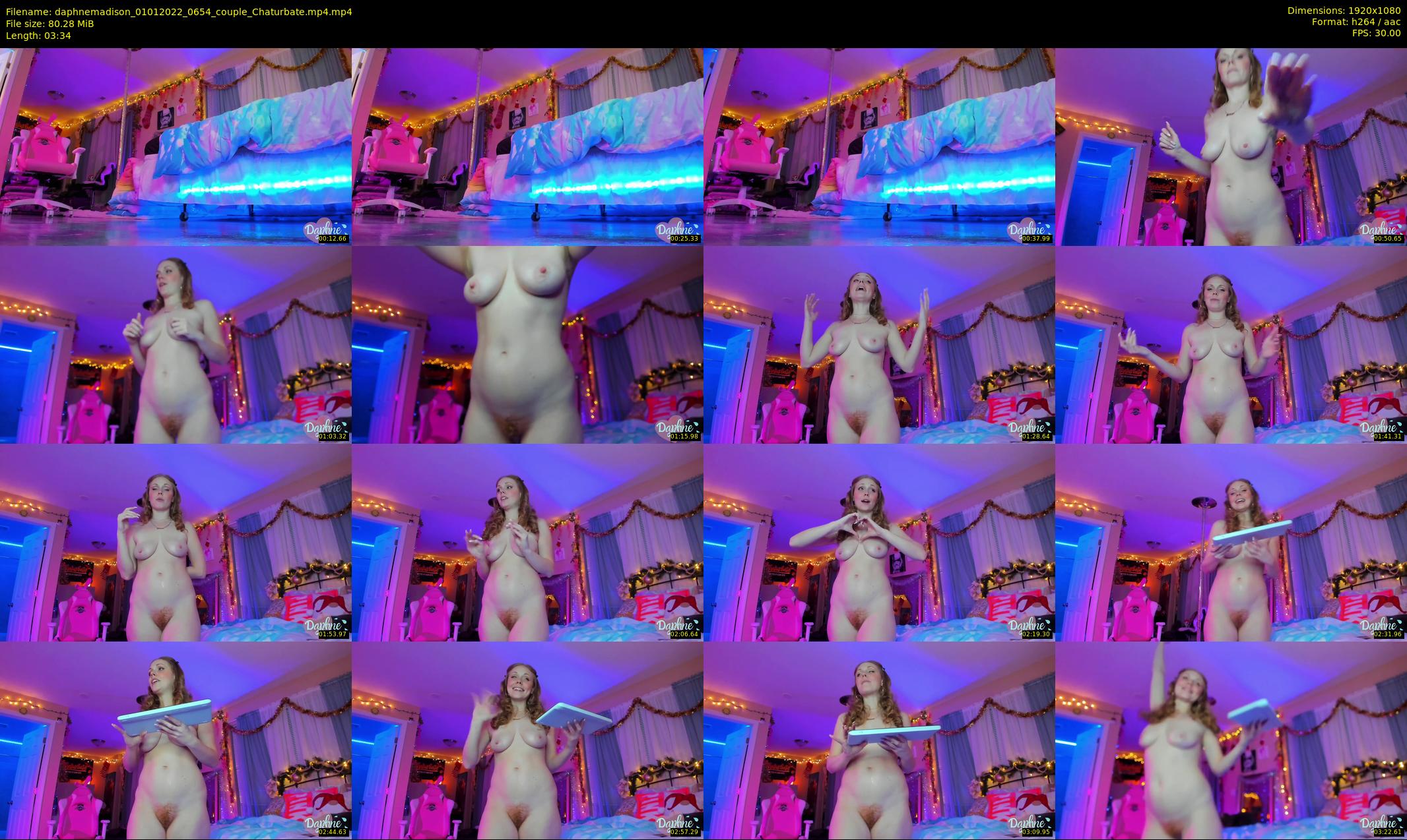 daphnemadison — 4 minute Chaturbate couple cam show recording, 1080p, Jan 1, 2022