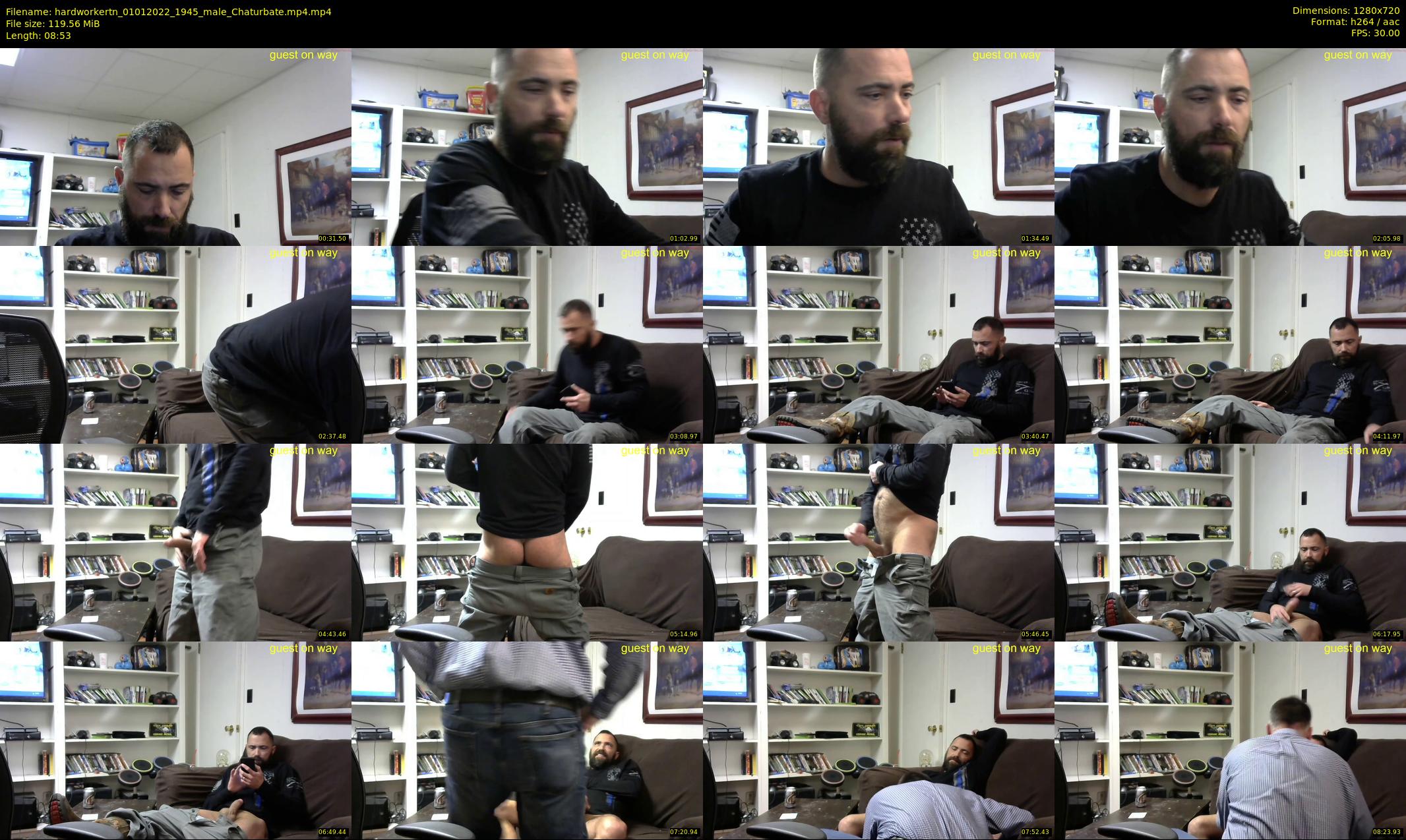 hardworkertn — 9 minute Chaturbate male cam show recording, 720p, Jan 1, 2022