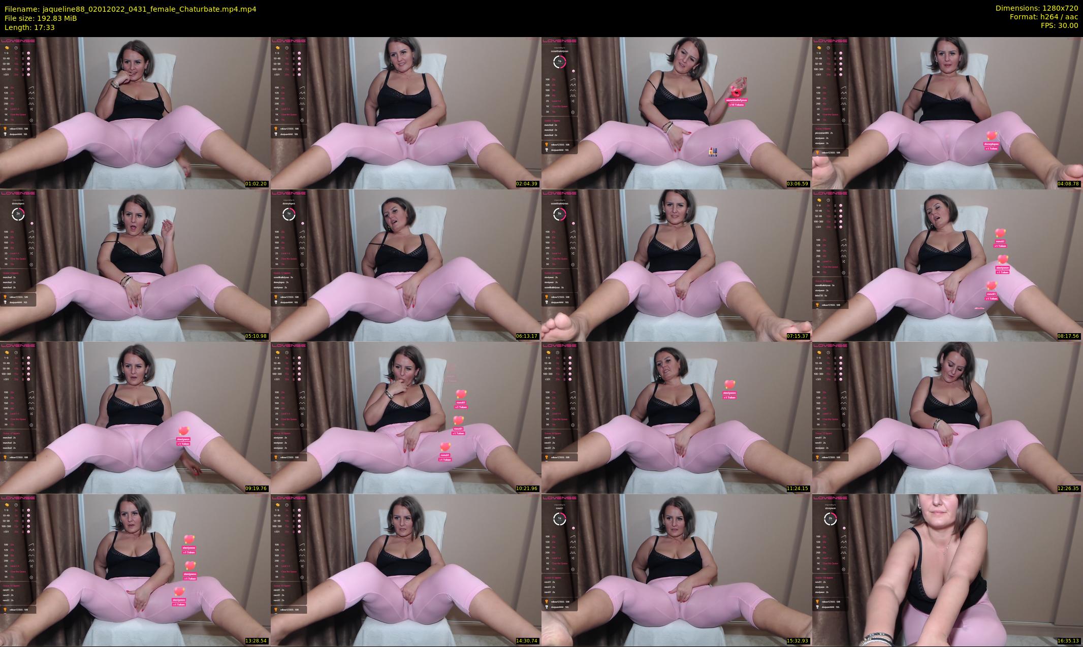 jaqueline88 — 18 minute Chaturbate female cam show recording, 720p, Jan 2, 2022