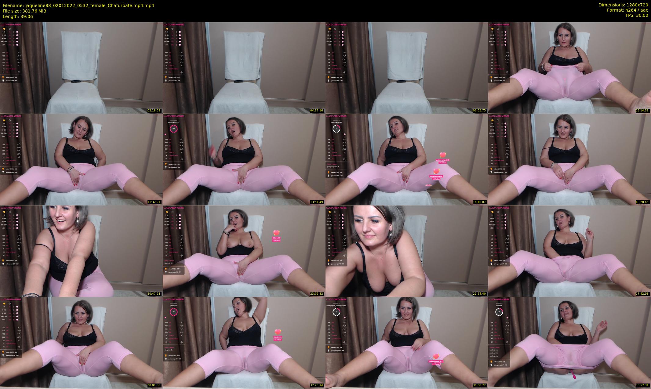 jaqueline88 — 40 minute Chaturbate female cam show recording, 720p, Jan 2, 2022
