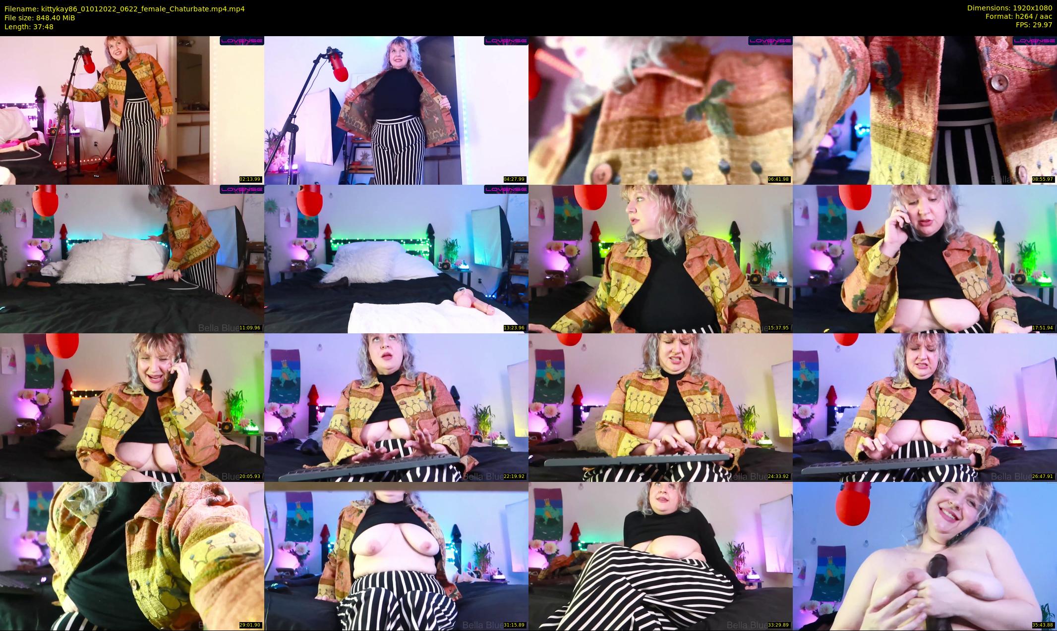 kittykay86 — 38 minute Chaturbate female cam show recording, 1080p, Jan 1, 2022