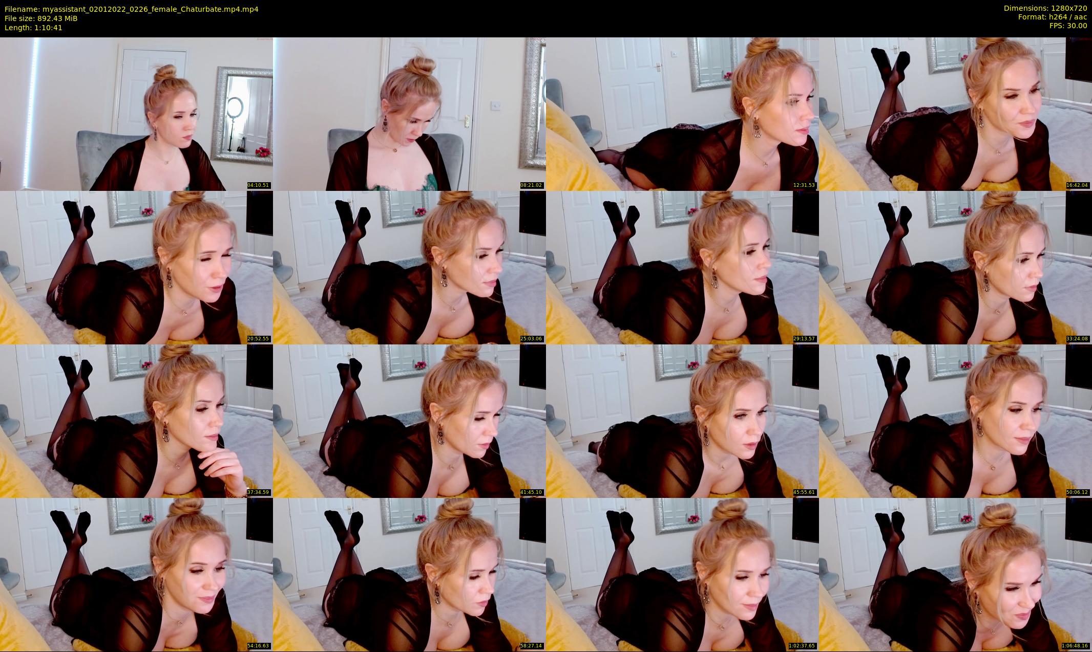 myassistant — 71 minute Chaturbate female cam show recording, 720p, Jan 2, 2022