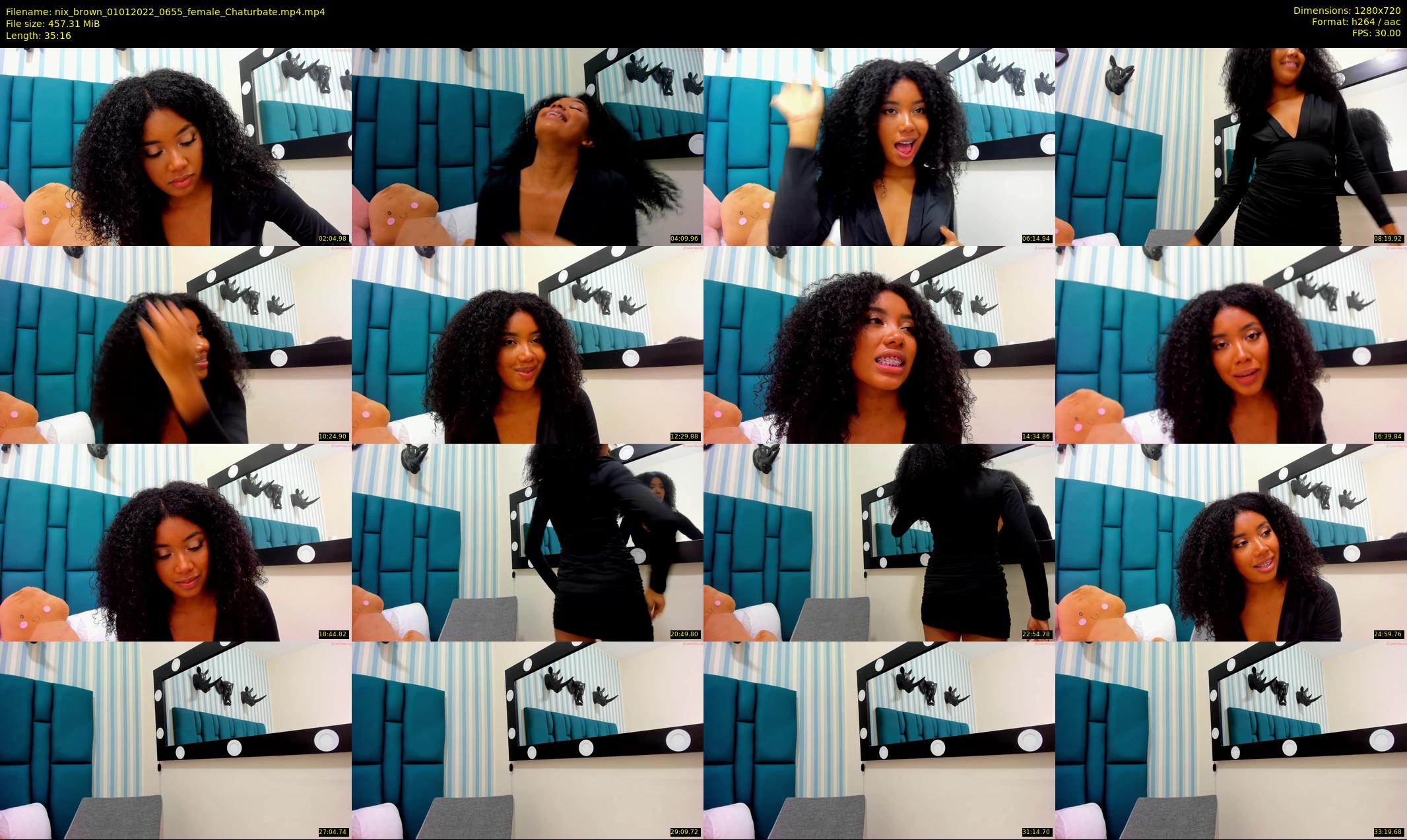 nix_brown — 36 minute Chaturbate female cam show recording, 720p, Jan 1, 2022
