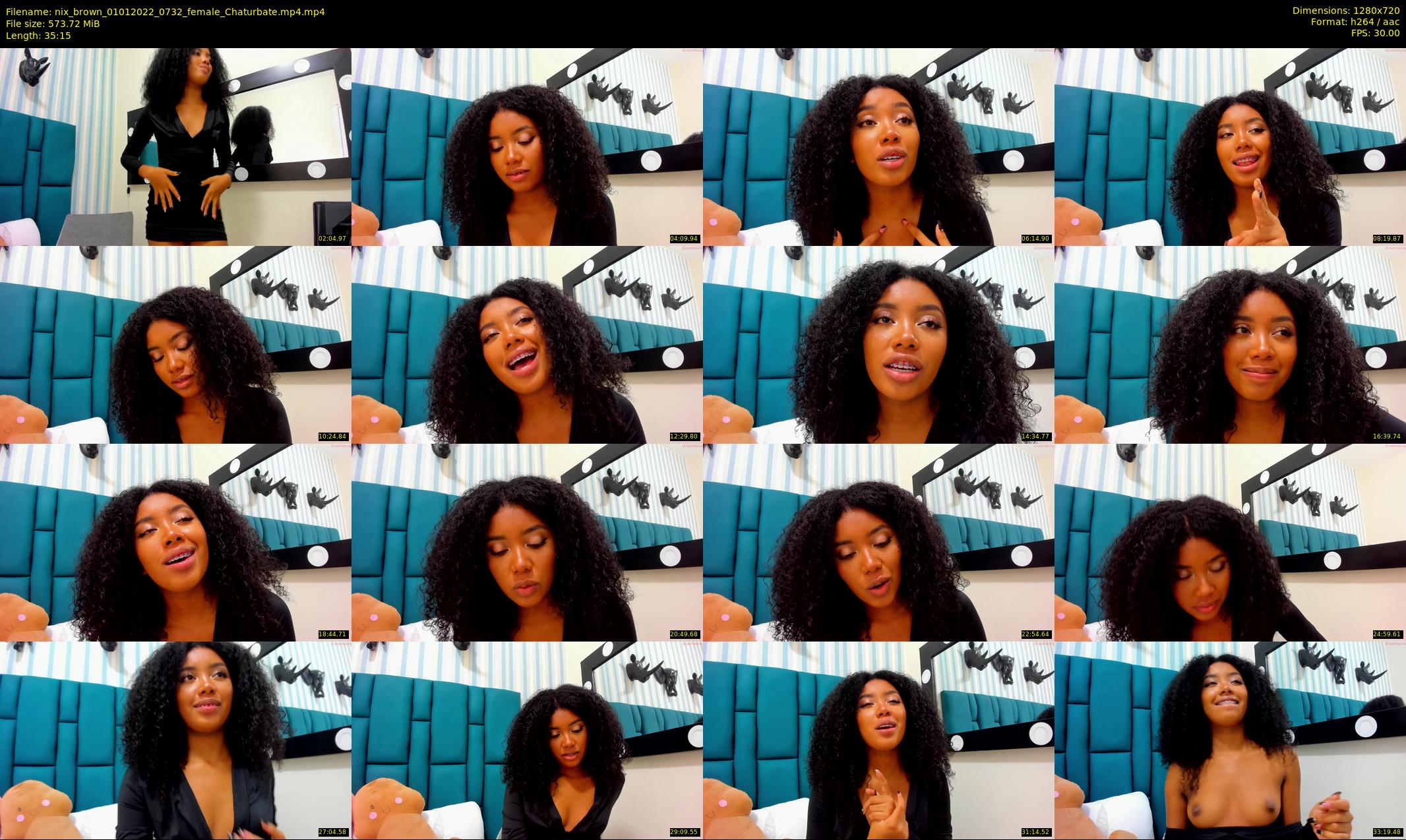 nix_brown — 36 minute Chaturbate female cam show recording, 720p, Jan 1, 2022