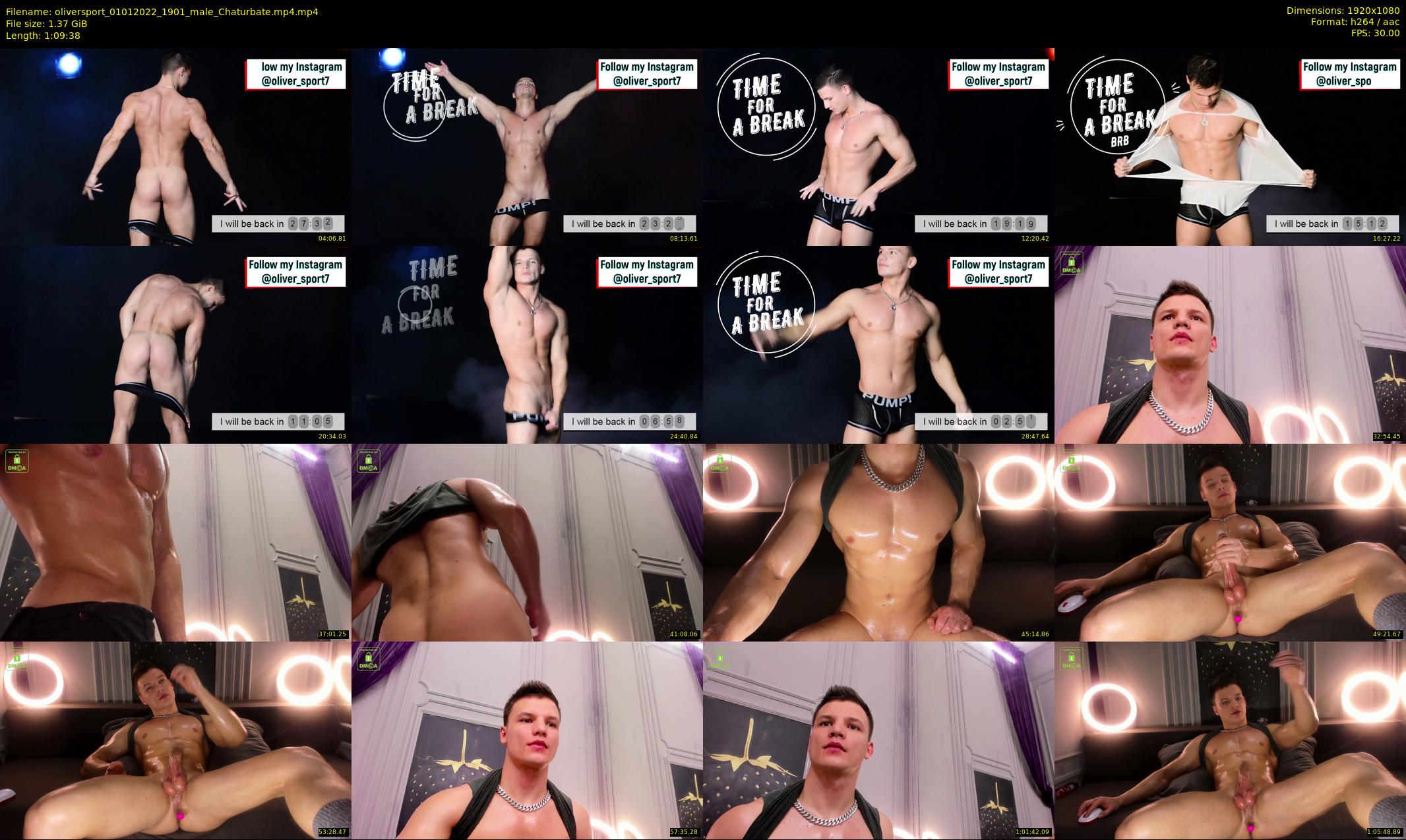 oliversport — 70 minute Chaturbate male cam show recording, 1080p, Jan 1, 2022