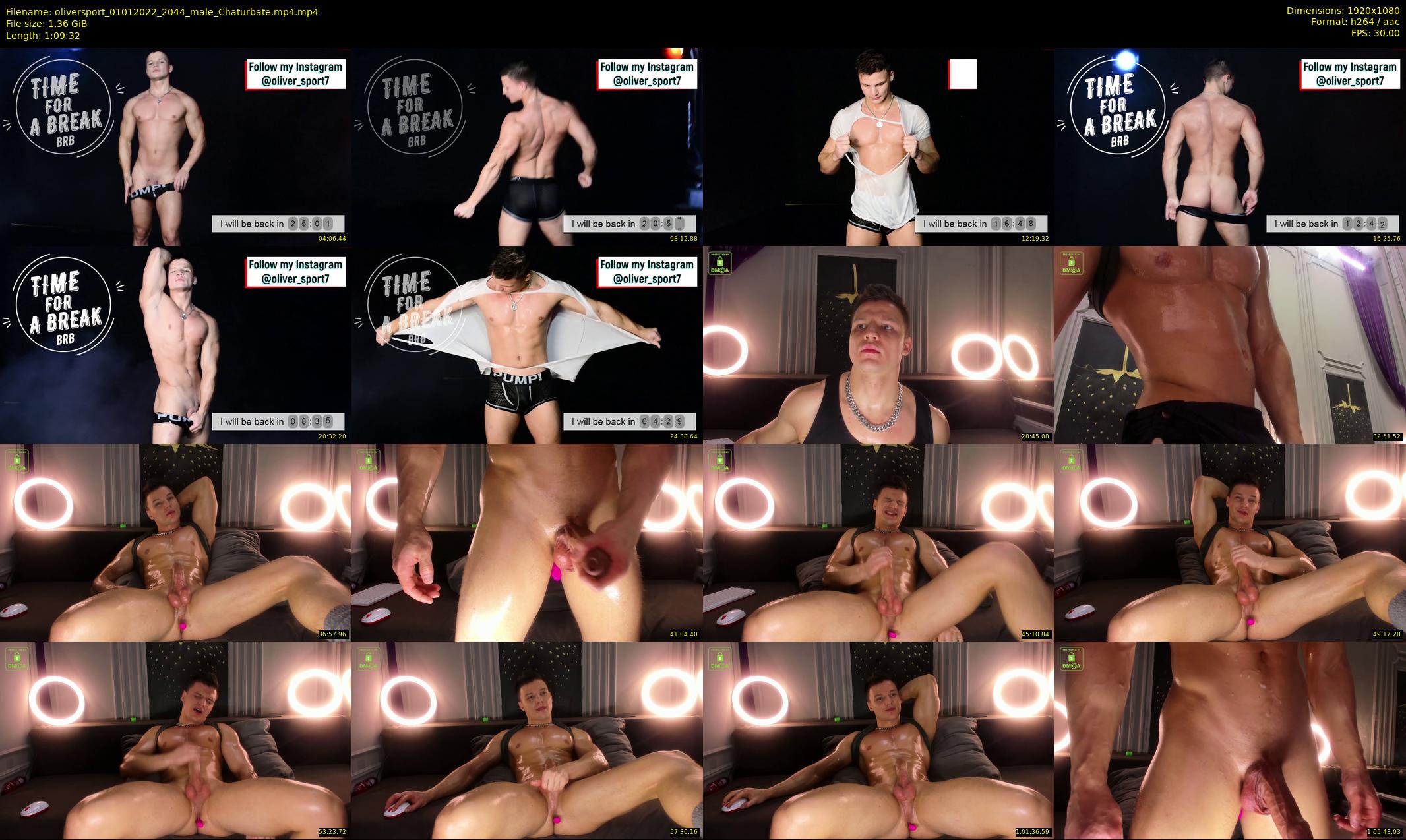 oliversport — 70 minute Chaturbate male cam show recording, 1080p, Jan 1, 2022