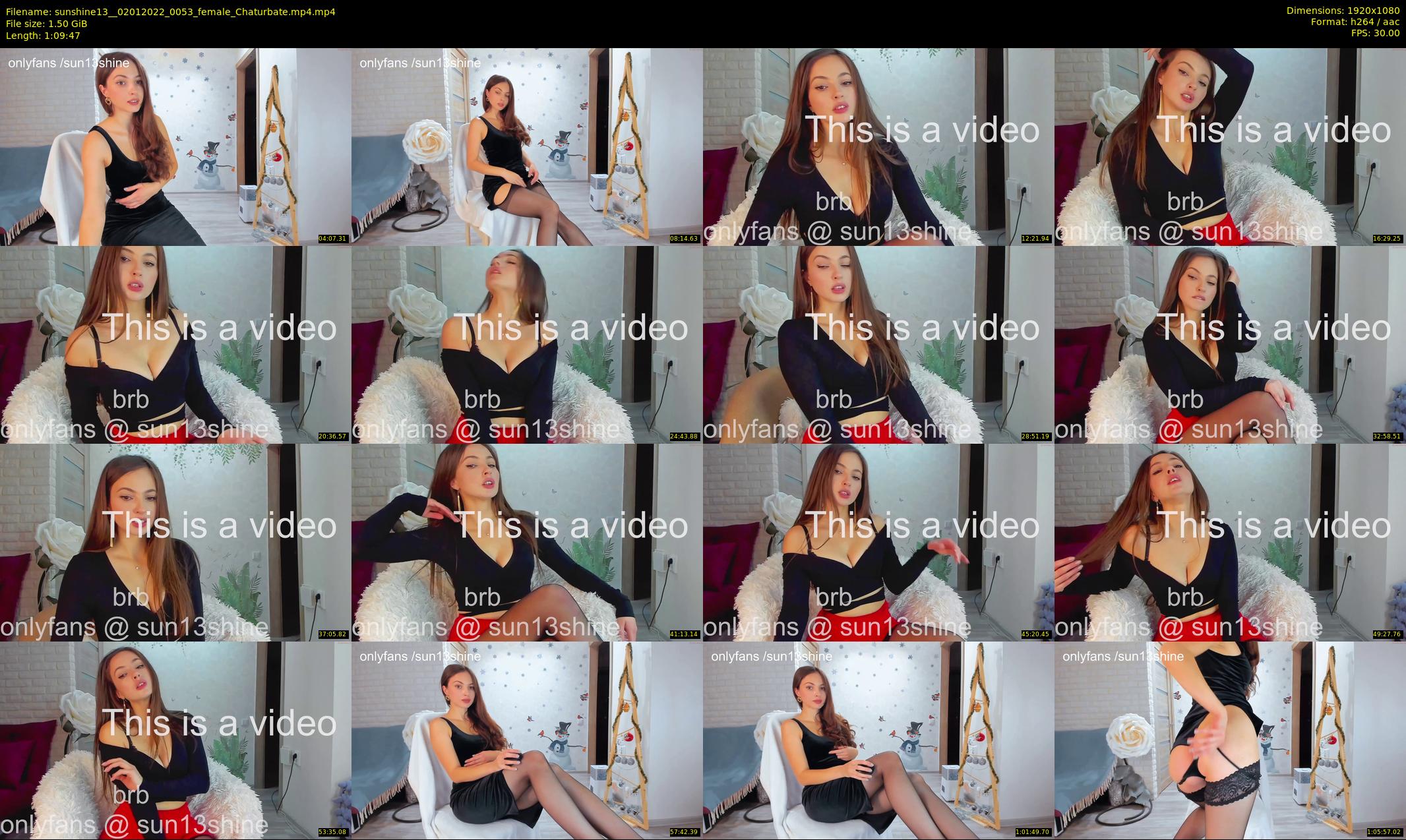 sunshine13_ — 70 minute Chaturbate female cam show recording, 1080p, Jan 2, 2022