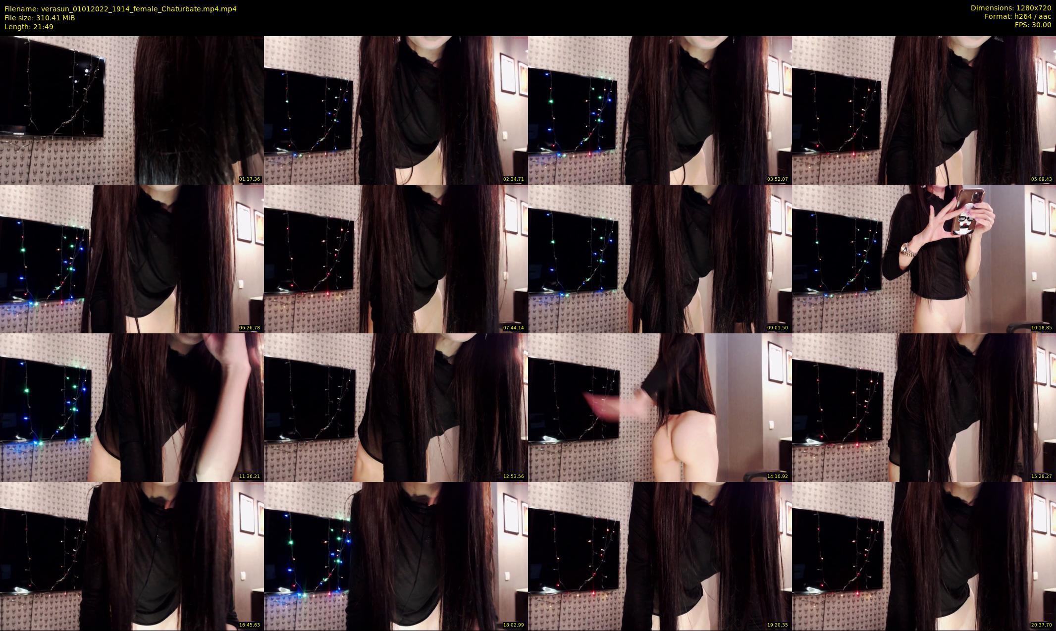 verasun — 22 minute Chaturbate female cam show recording, 720p, Jan 1, 2022