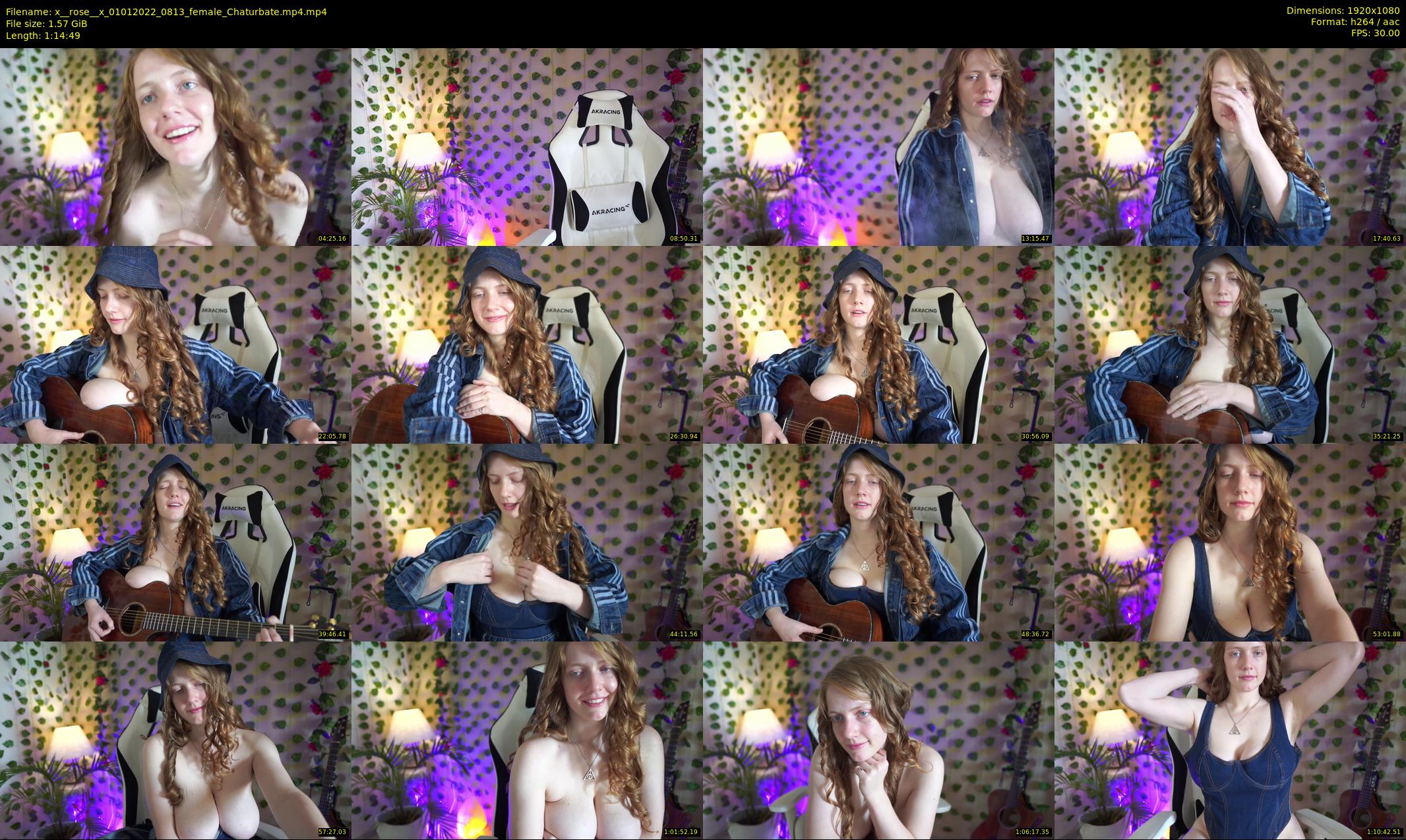 x__rose__x — 75 minute Chaturbate female cam show recording, 1080p, Jan 1, 2022