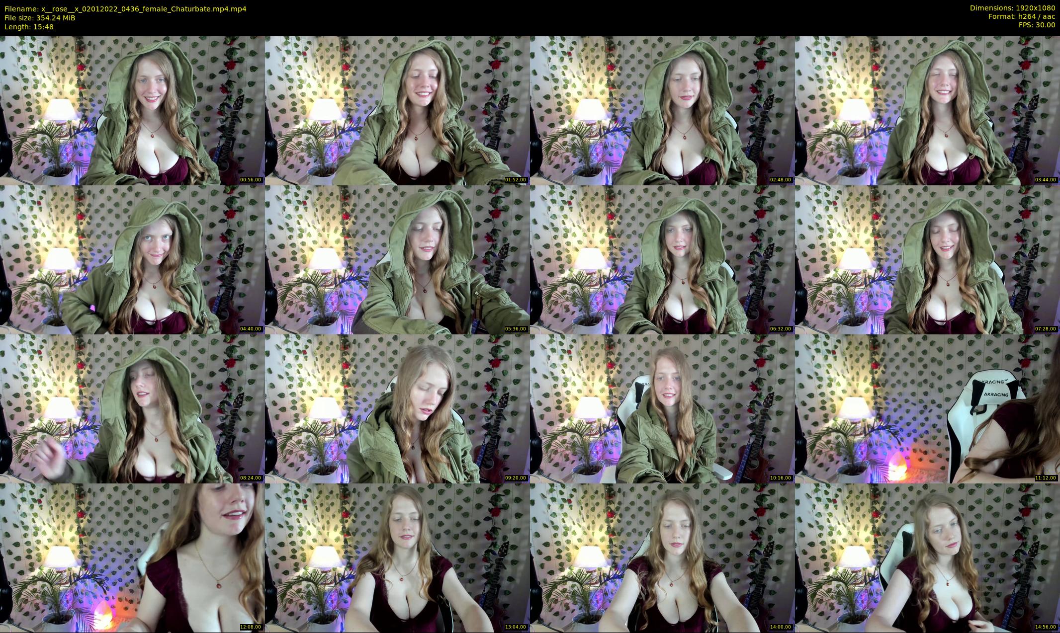 x__rose__x — 16 minute Chaturbate female cam show recording, 1080p, Jan 2, 2022