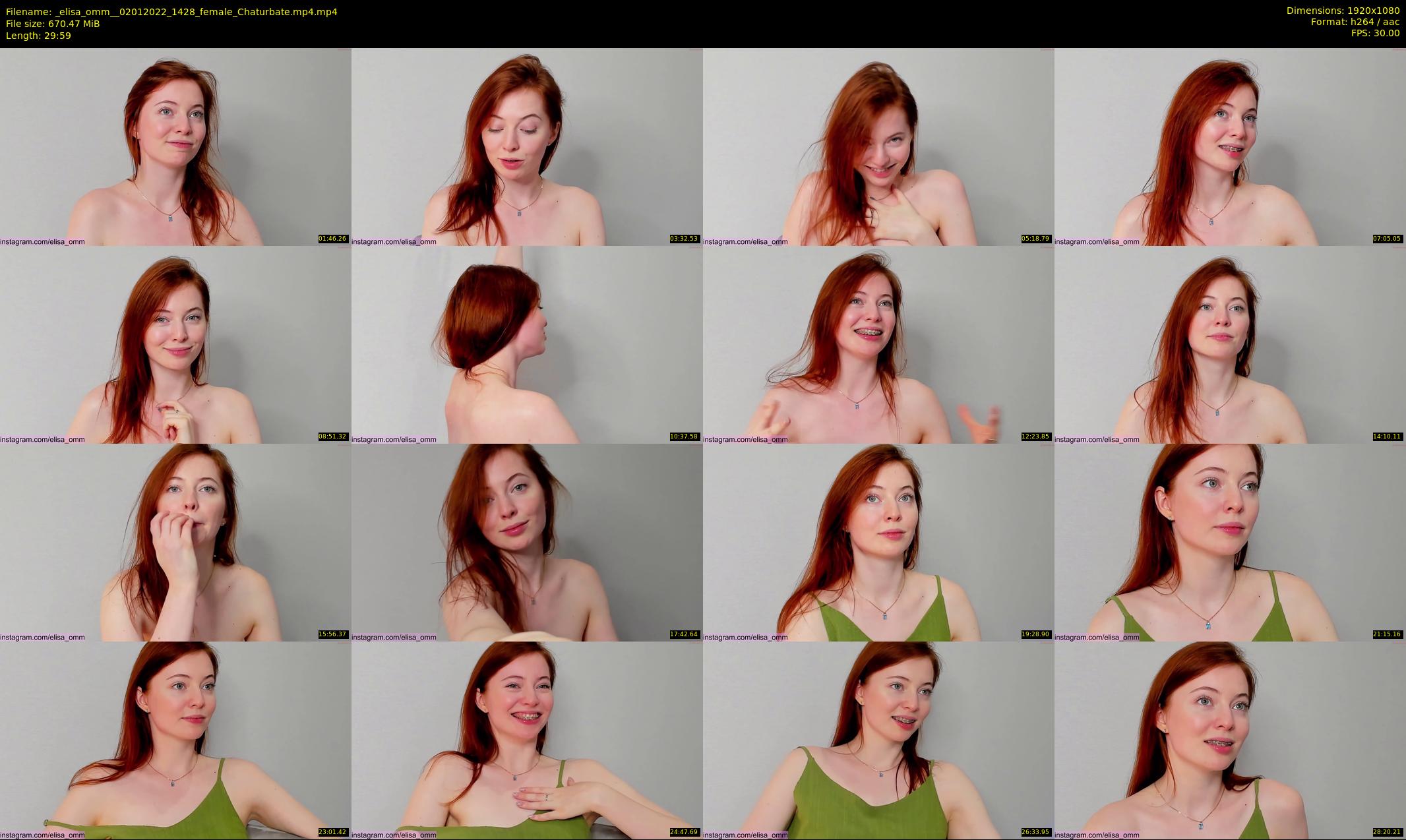 _elisa_omm_ — 30 minute Chaturbate female cam show recording, 1080p, Jan 2, 2022