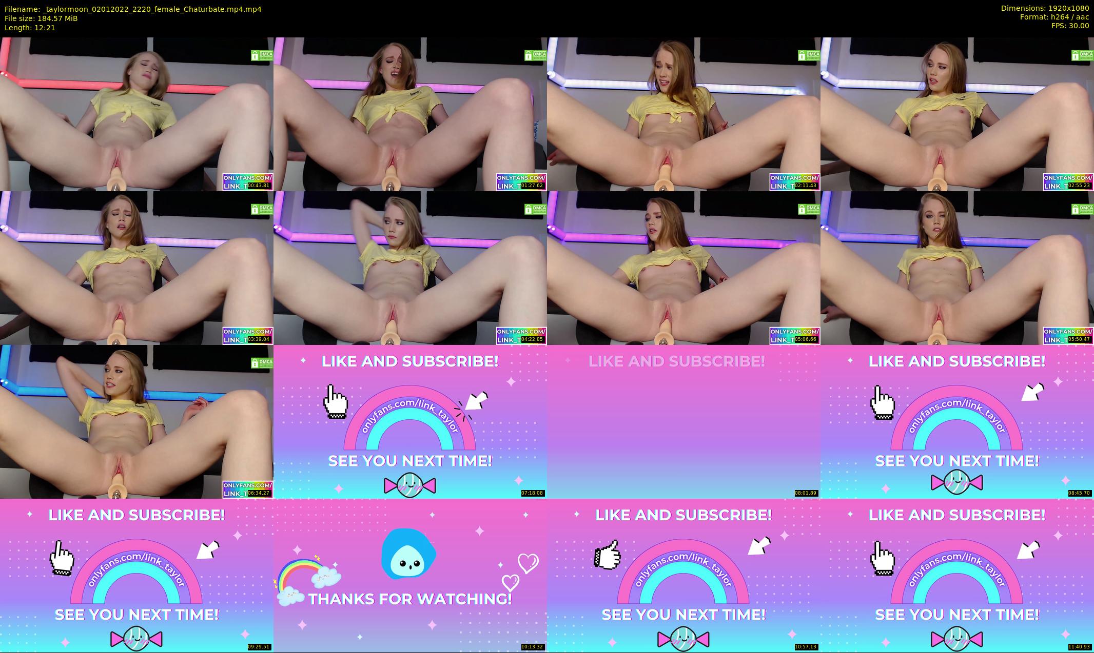 _taylormoon — 13 minute Chaturbate female cam show recording, 1080p, Jan 2, 2022