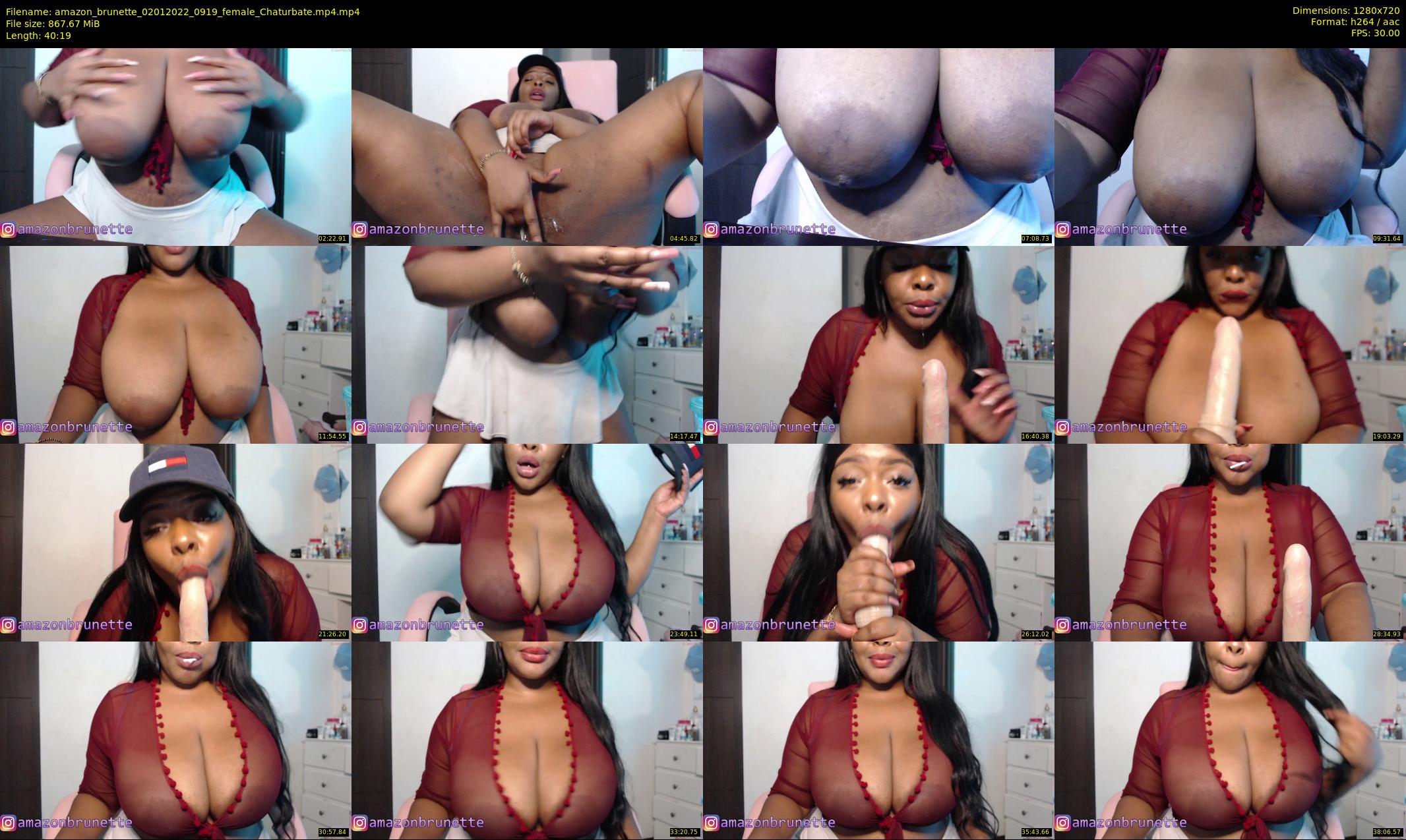 amazon_brunette — 41 minute Chaturbate female cam show recording, 720p, Jan 2, 2022