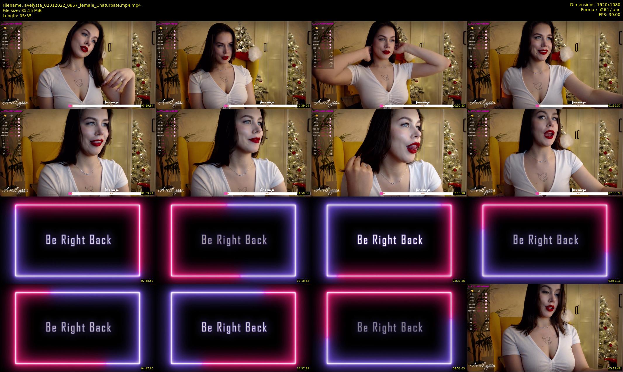 avelyssa — 6 minute Chaturbate female cam show recording, 1080p, Jan 2, 2022
