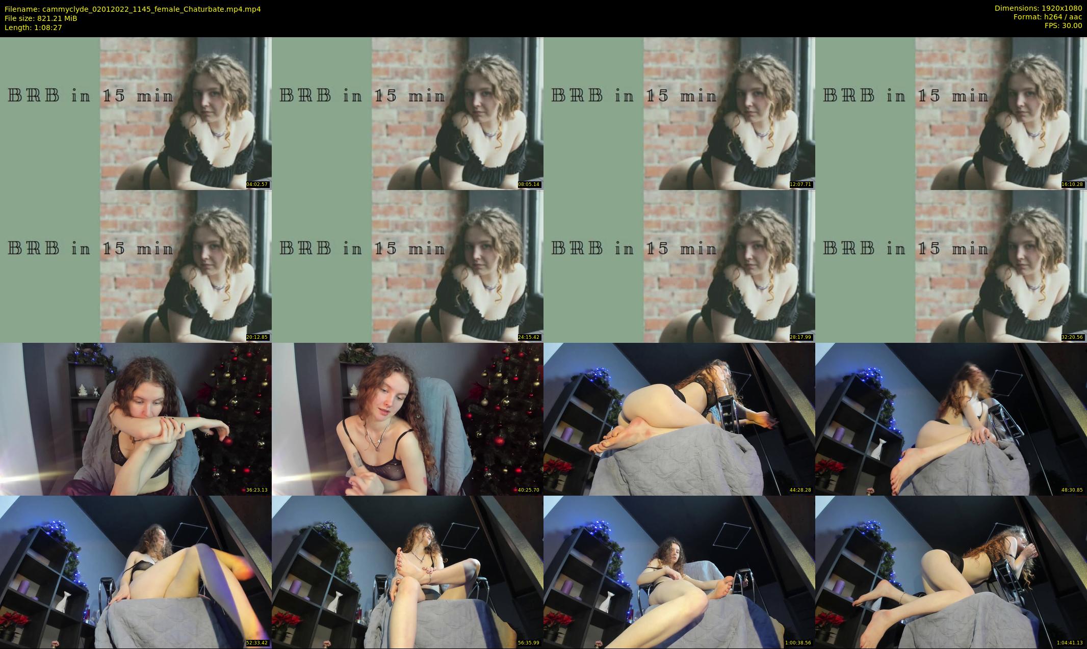 cammyclyde — 69 minute Chaturbate female cam show recording, 1080p, Jan 2, 2022