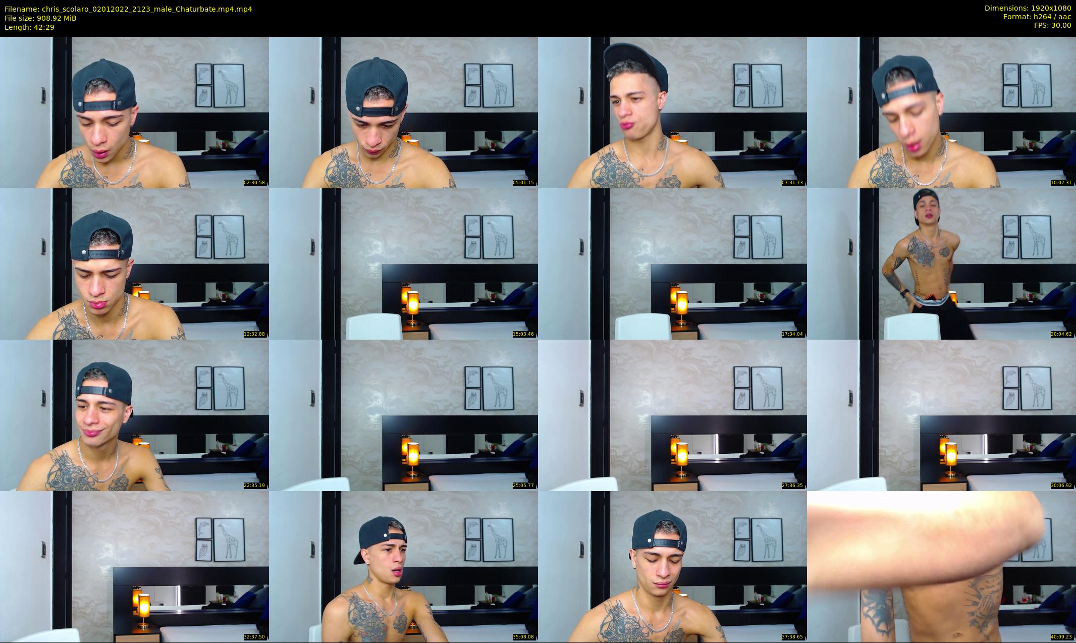 chris_scolaro — 43 minute Chaturbate male cam show recording, 1080p, Jan 2, 2022