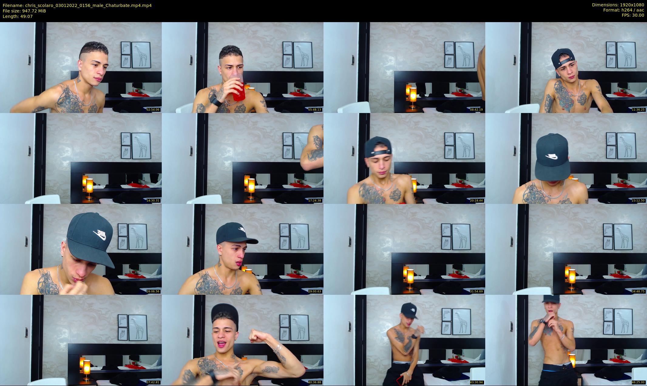 chris_scolaro — 50 minute Chaturbate male cam show recording, 1080p, Jan 3, 2022