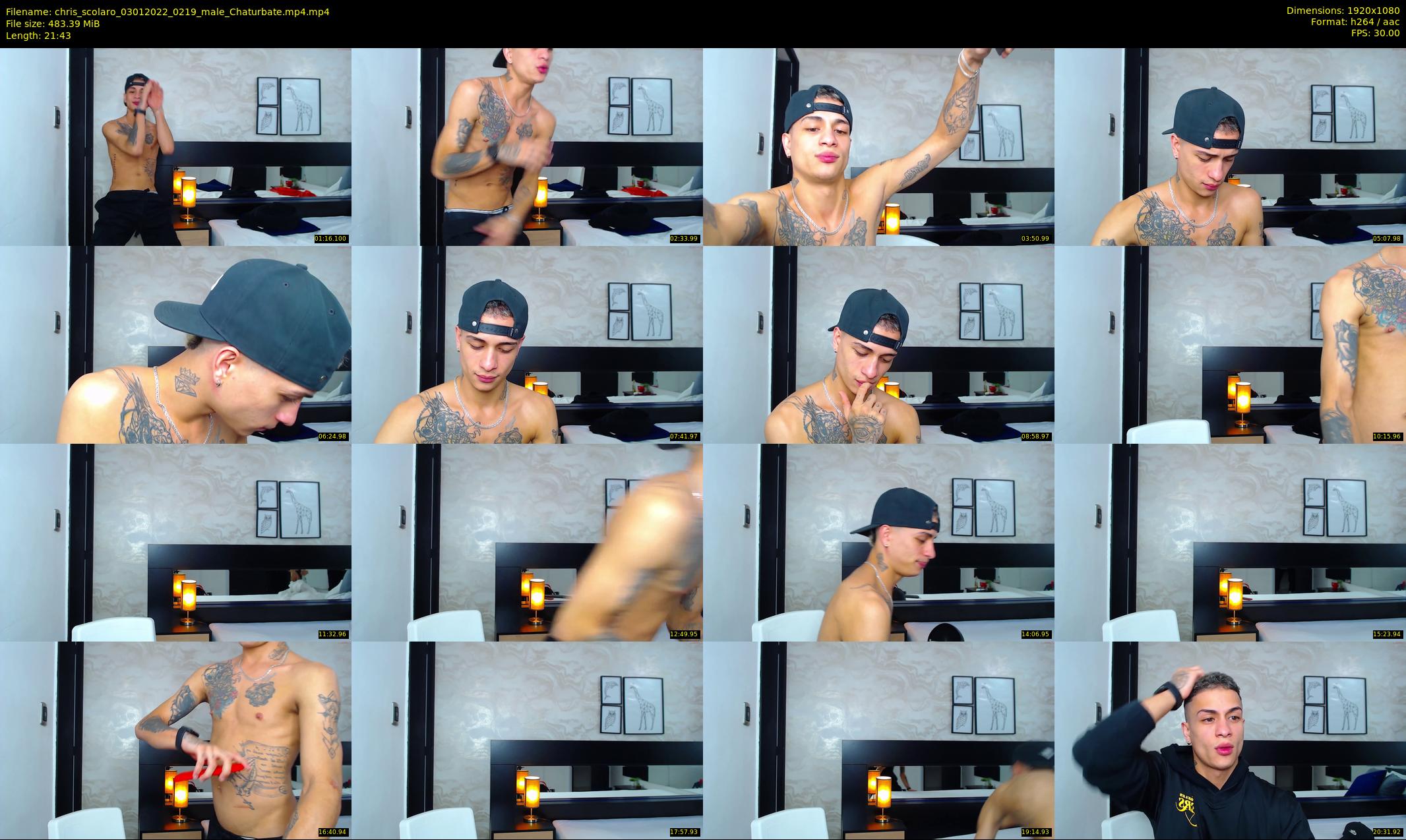 chris_scolaro — 22 minute Chaturbate male cam show recording, 1080p, Jan 3, 2022