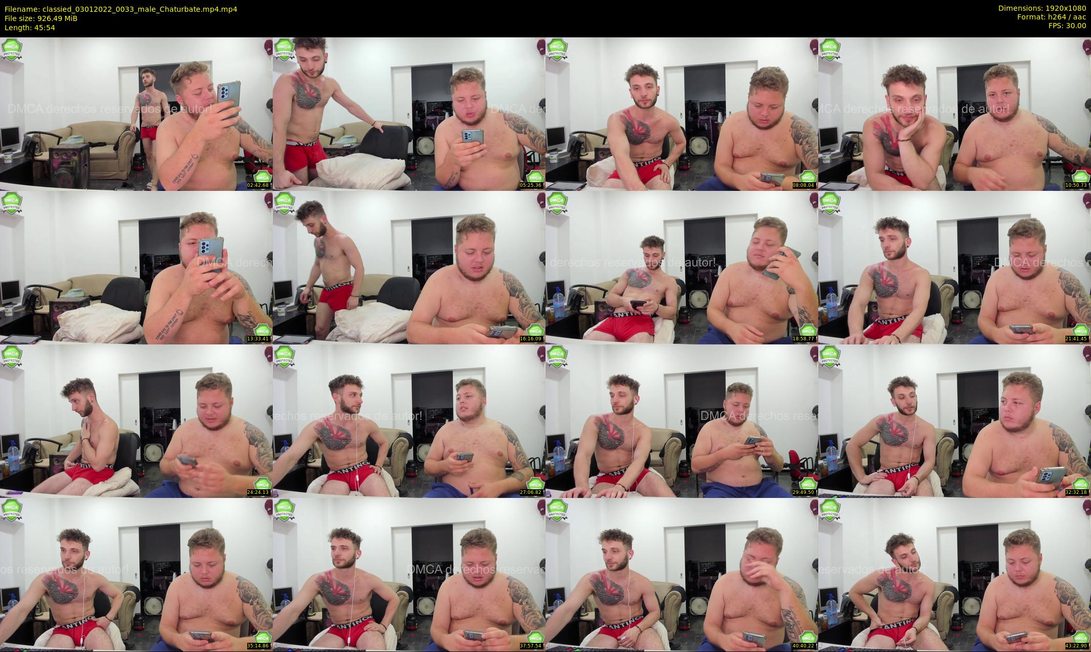 classied — 46 minute Chaturbate male cam show recording, 1080p, Jan 3, 2022