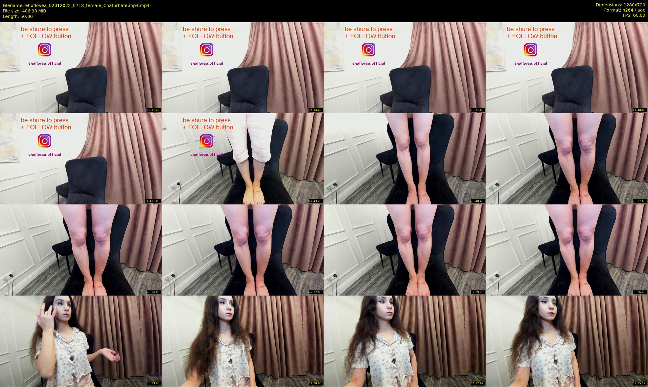 ehotlovea — 50 minute Chaturbate female cam show recording, 720p, Jan 2, 2022