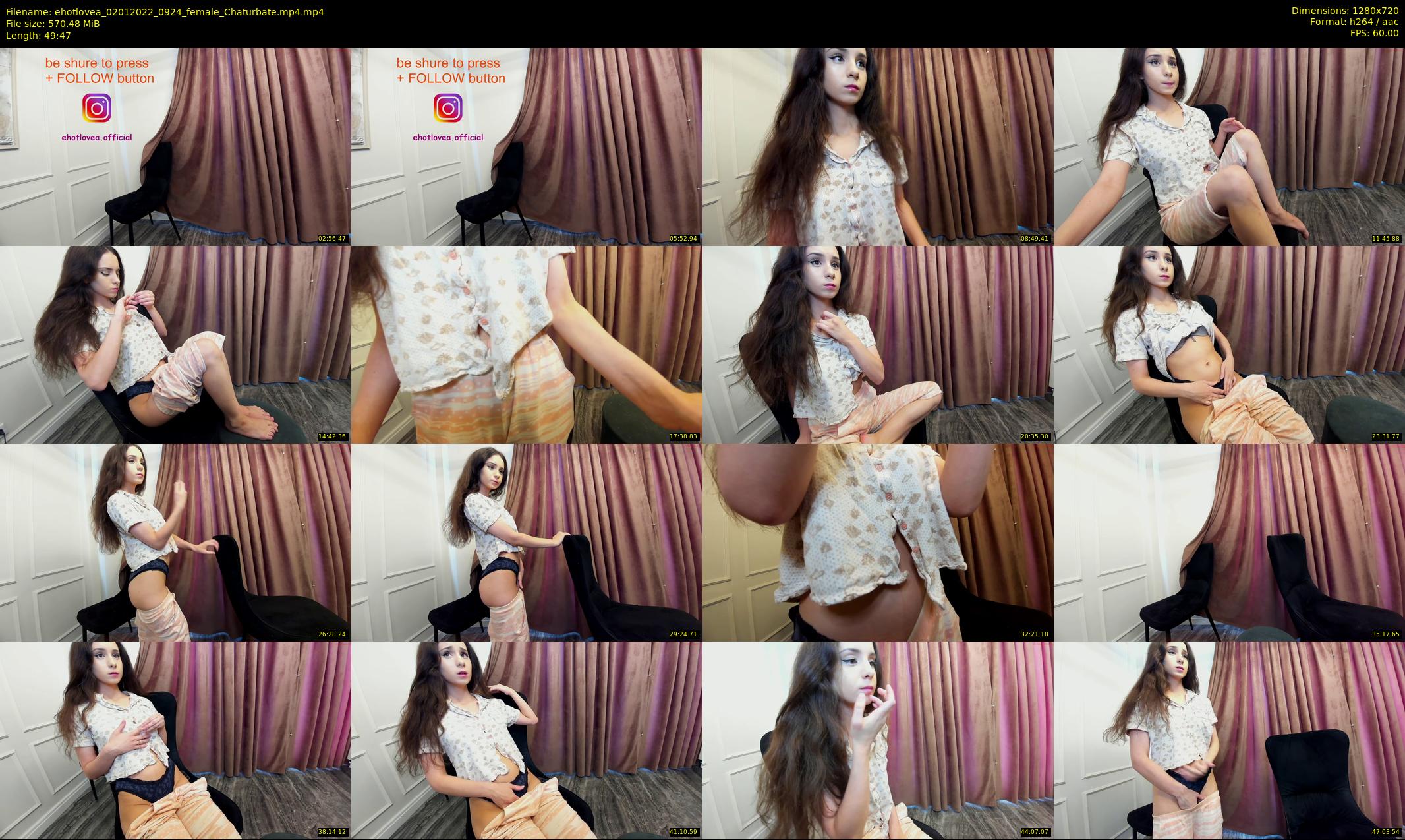 ehotlovea — 50 minute Chaturbate female cam show recording, 720p, Jan 2, 2022